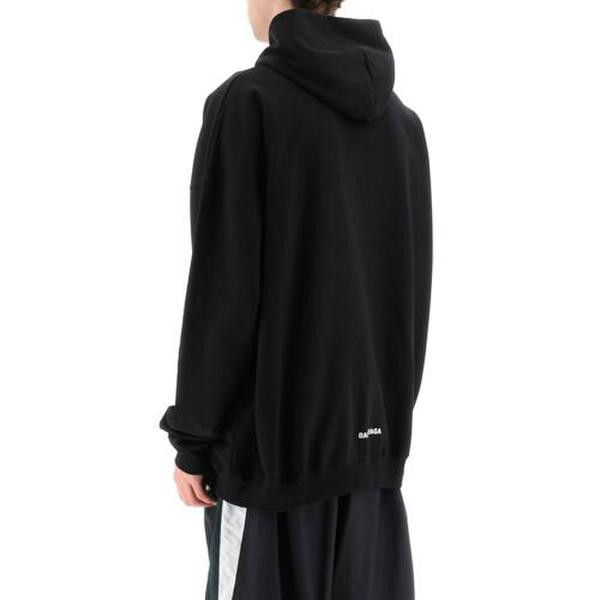 Balenciaga o1mt1gz0924 Large Fit Hoodie in Black Size US M / EU 48-50 / 2 - 3 Thumbnail