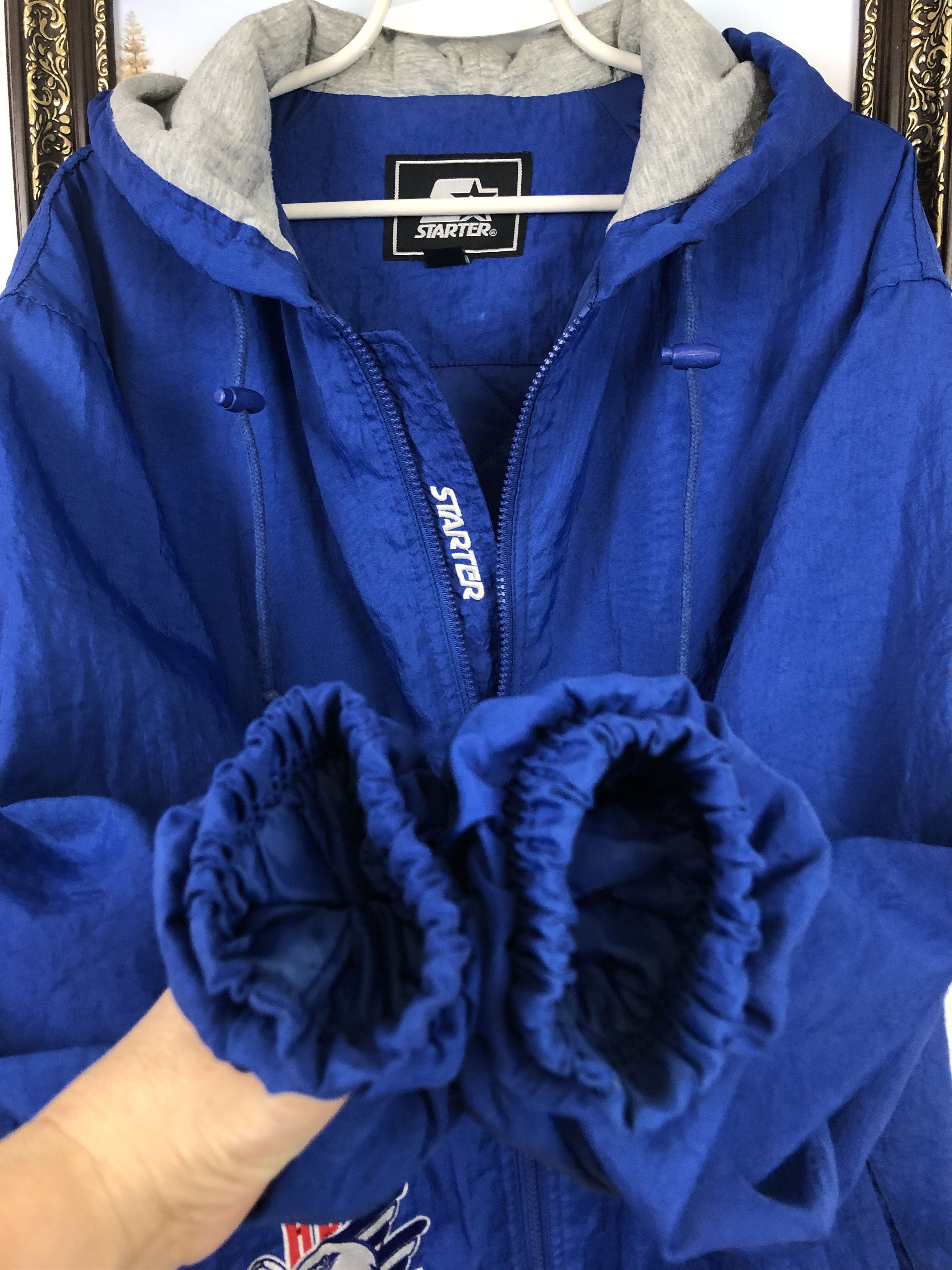 Starter Vintage Starter Die Adler Mannheim Jacket Hockey Rare Hype Size US M / EU 48-50 / 2 - 7 Thumbnail