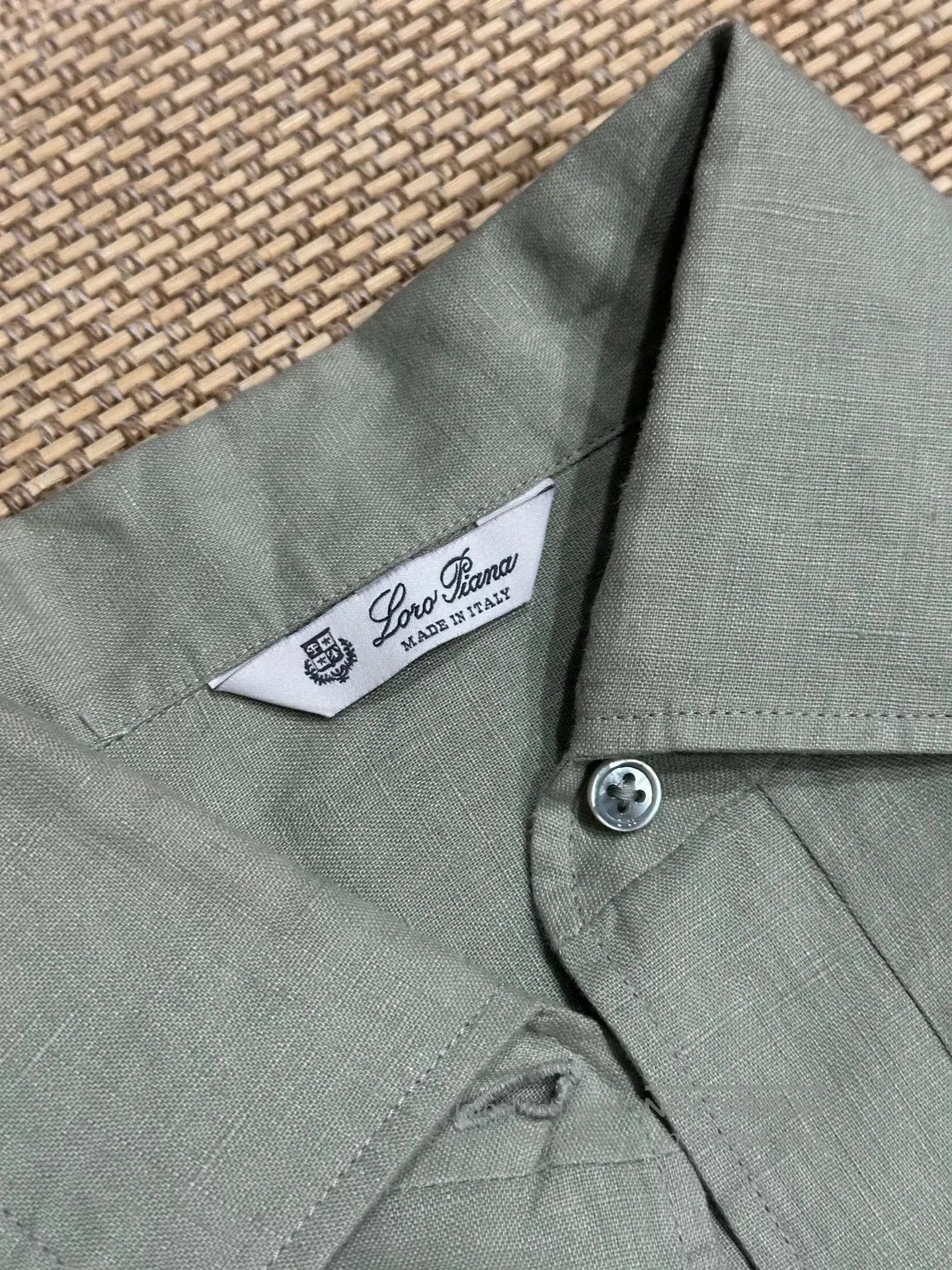 Loro Piana Loro Piana Sage Green Linen Long Dress. Size XS / US 0-2 / IT 36-38 - 3 Thumbnail