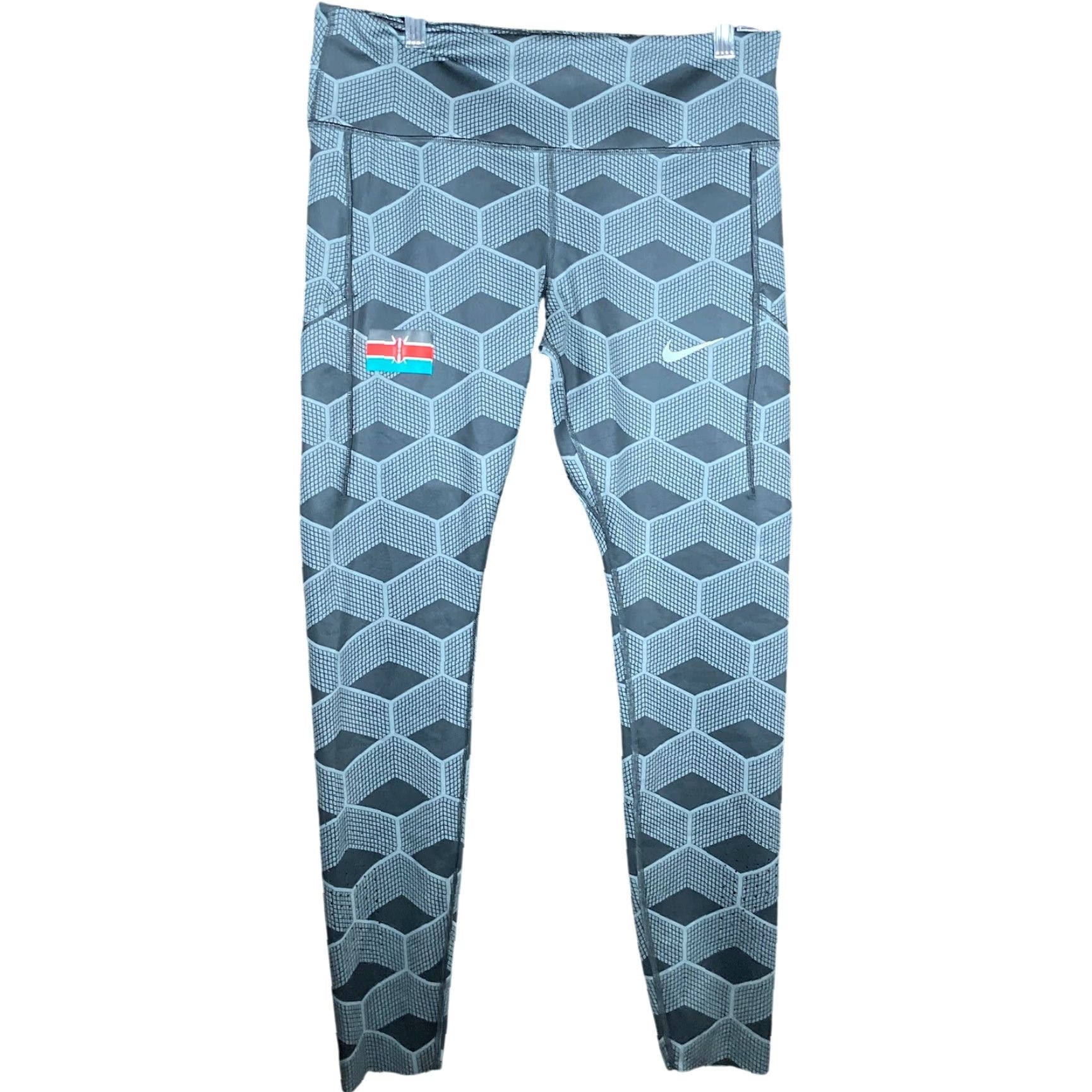 Nike Nike Pro Elite Womens Pants Kenya Epic Luxe Lux Compression Running Leggings XL Black XS? Size 40" / US 18 - 2 Thumbnail
