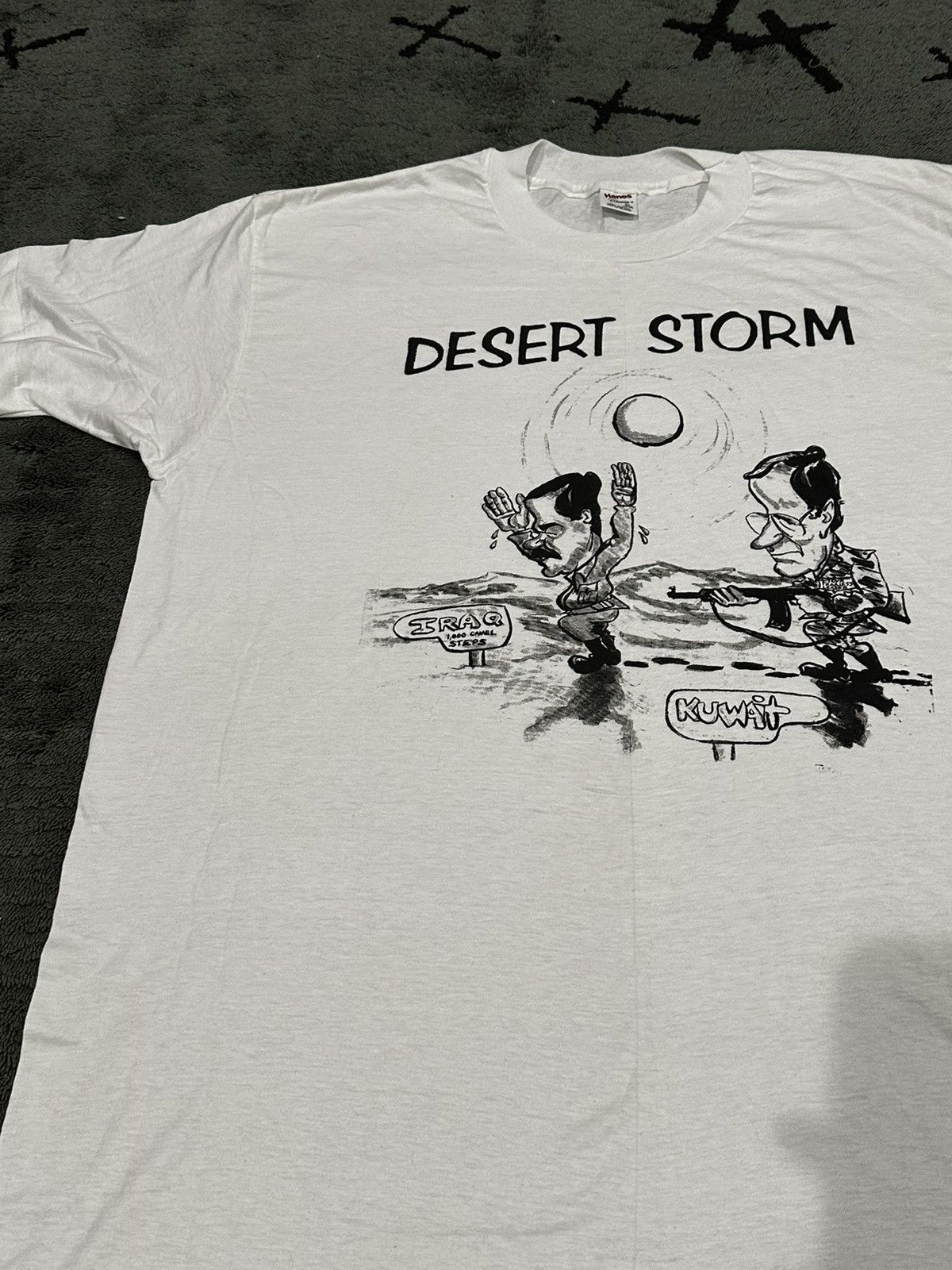Hanes × Vintage Vintage Single Stitch “Desert Storm” Graphic T Size US XL / EU 56 / 4 - 4 Thumbnail