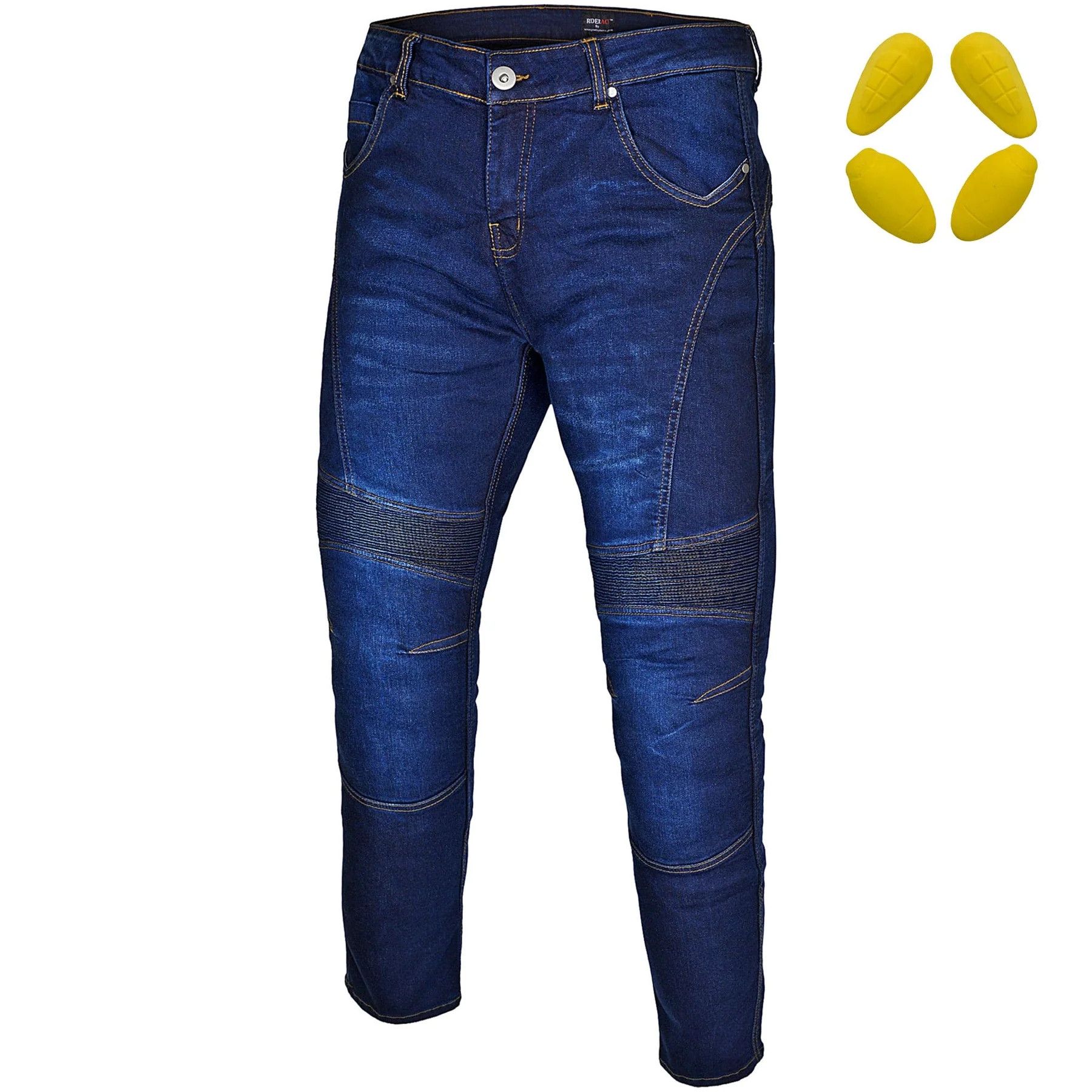 Jean Men's Motorbike Pants Dark Blue Biker Jeans Size US 32 / EU 48 - 1 Thumbnail
