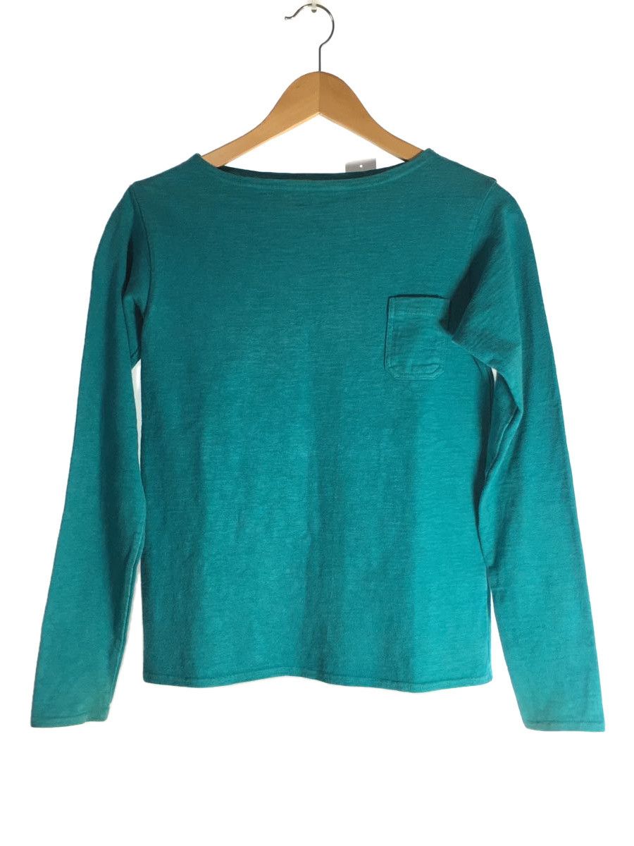 T-Shirts Long sleeve Cotton Pullover Print Crew Neck Green