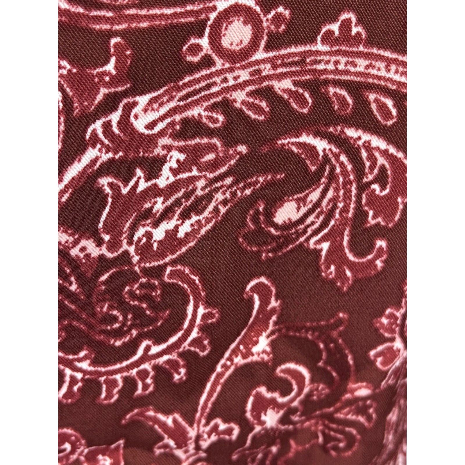Loft LOFT Shirt Dress Sz 6 Womens Burgundy Paisley Long Sleeve Shirt Dress Womens Regular Size 6 Fall Spring Summer Winter Vintage No (VGUC) Size M / US 6-8 / IT 42-44 - 6 Thumbnail