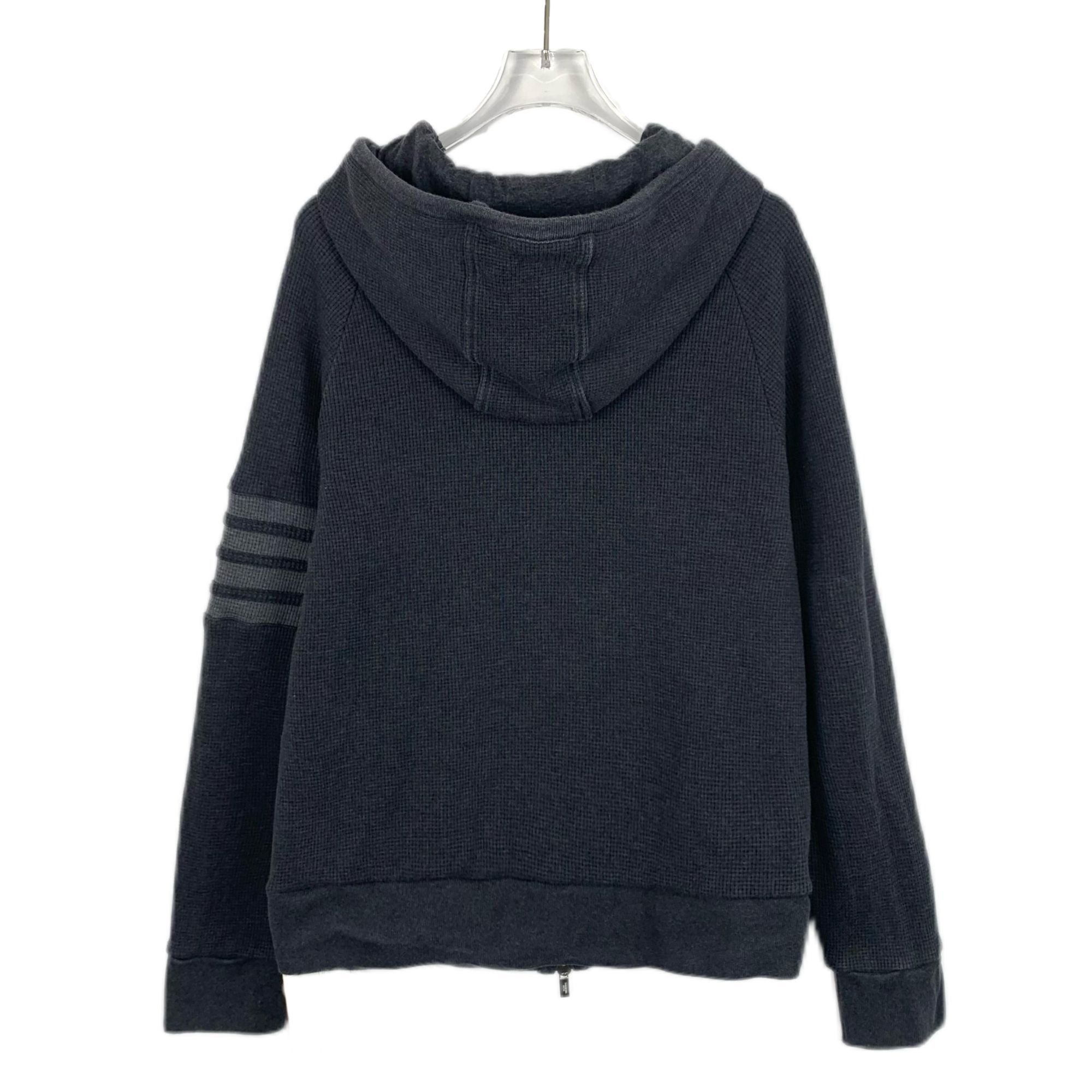 Thom Browne [Thom Browne] Black 4-Bar Stripe Hooded Zip Sweatshirt 2 Size US M / EU 48-50 / 2 - 13 Thumbnail