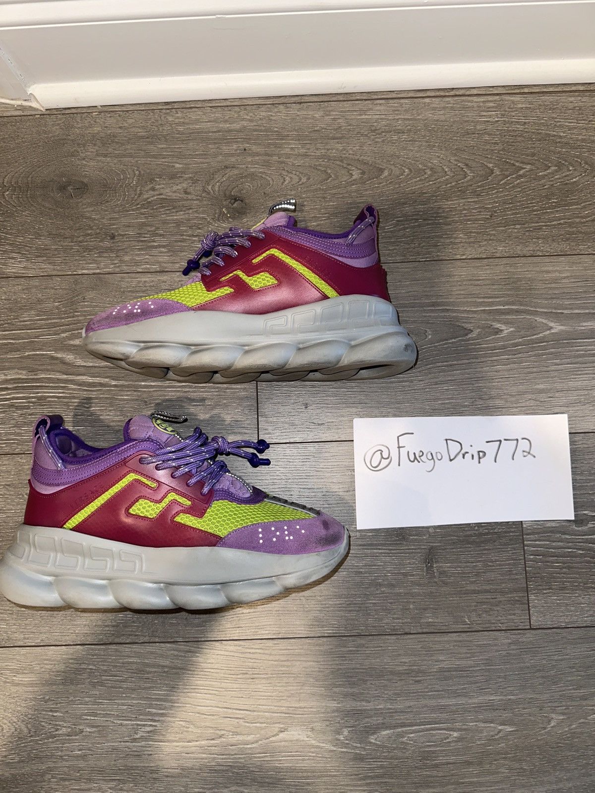 Versace Versace Chain Reaction Purple/Green Size 42 Size US 9 / EU 42 - 1 Thumbnail