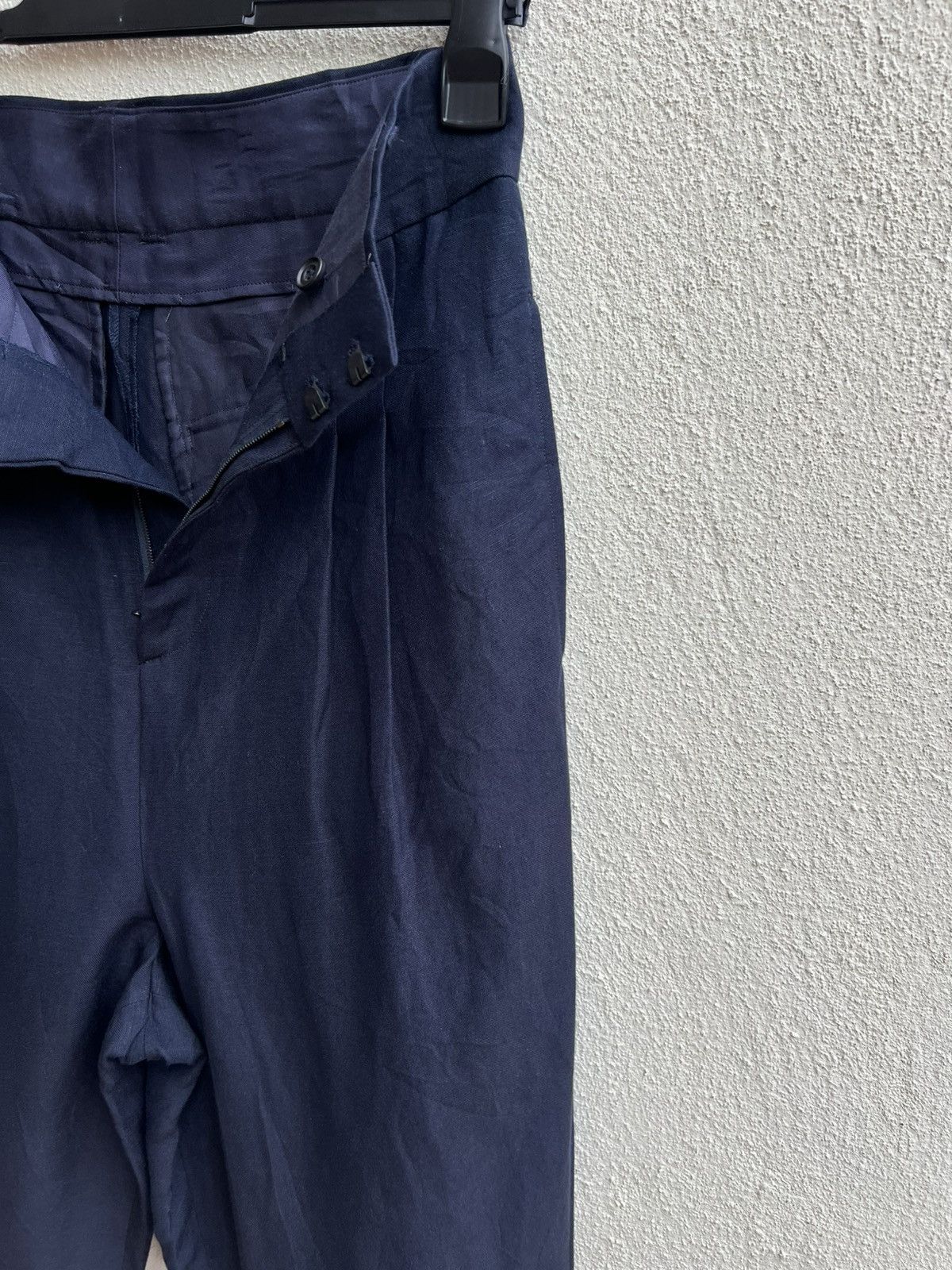 ato Ato Made in Japan Navy Blue Linen Trouser Pant Size US 29 - 10 Thumbnail