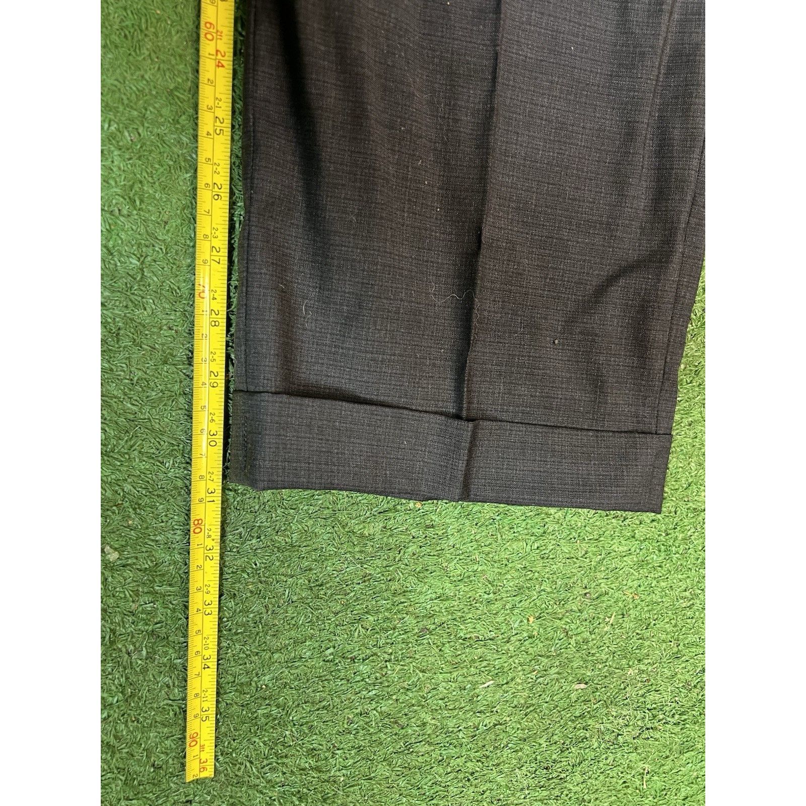 Perry Ellis Perry Ellis Portfolio Black Dress Pants Mens Size 34x31 Size US 34 / EU 50 - 4 Thumbnail