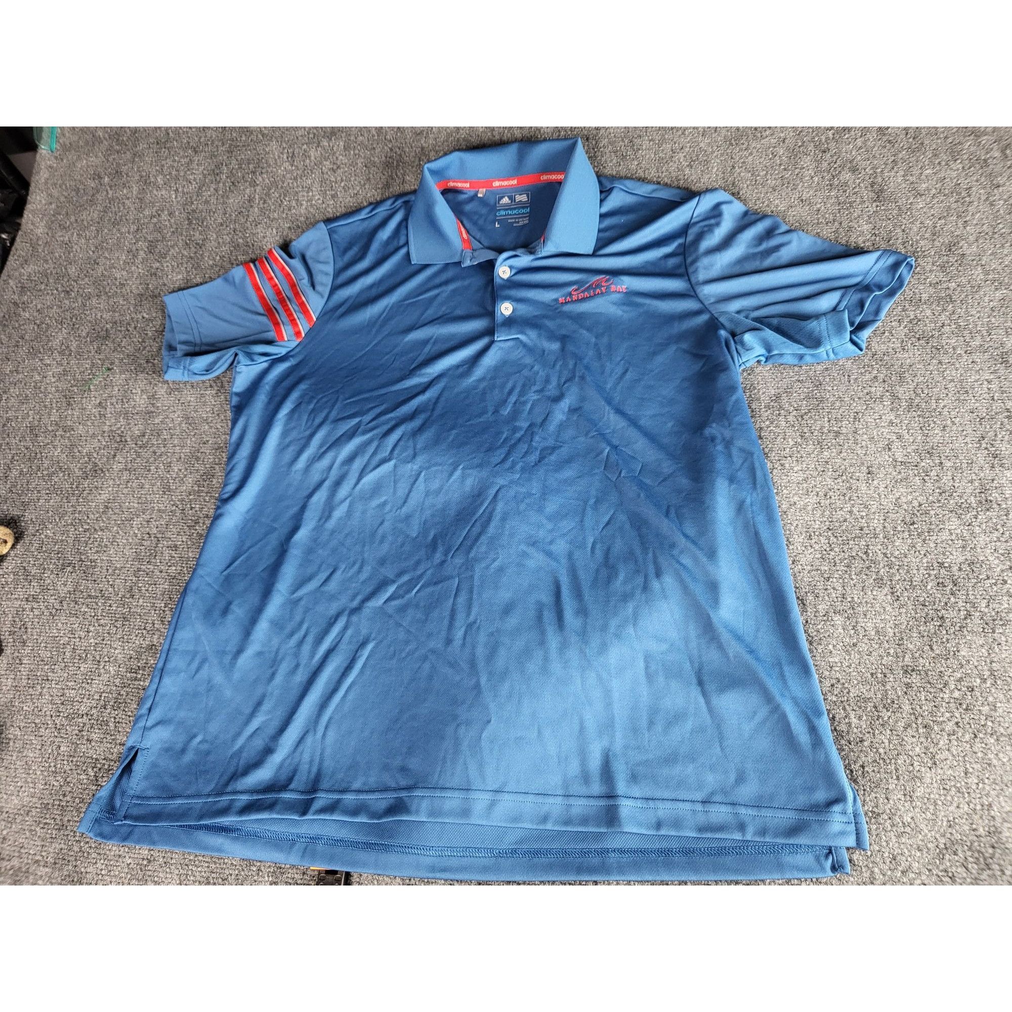 Adidas Adidas Climacool 3 Stripes Club Crestable Polo Shirts Men Sz Size US L / EU 52-54 / 3 - 1 Thumbnail