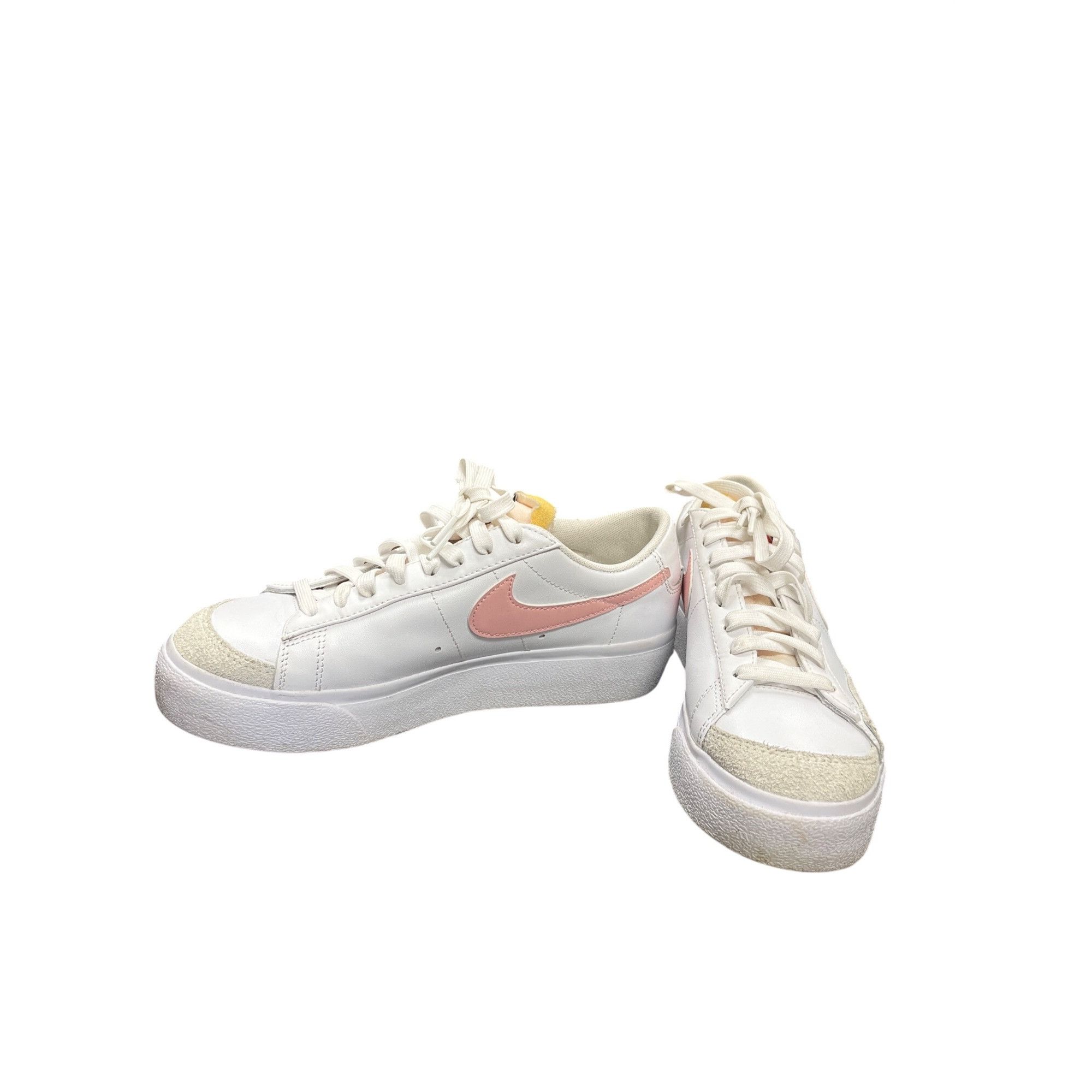 Nike Nike Blazer low wms white pink platform sneakers shoes sz 8 Size US 8 / IT 38 - 2 Thumbnail