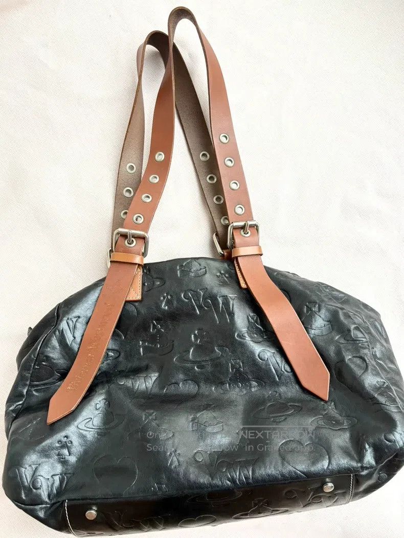 Vivienne Westwood Vivienne Westwood size os Black Leather Saturn Love Heart R Size ONE SIZE - 2 Thumbnail