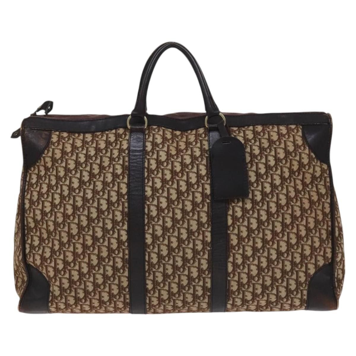 Dior DIOR Trotter Canvas Boston Bag Brown Size ONE SIZE - 2 Thumbnail