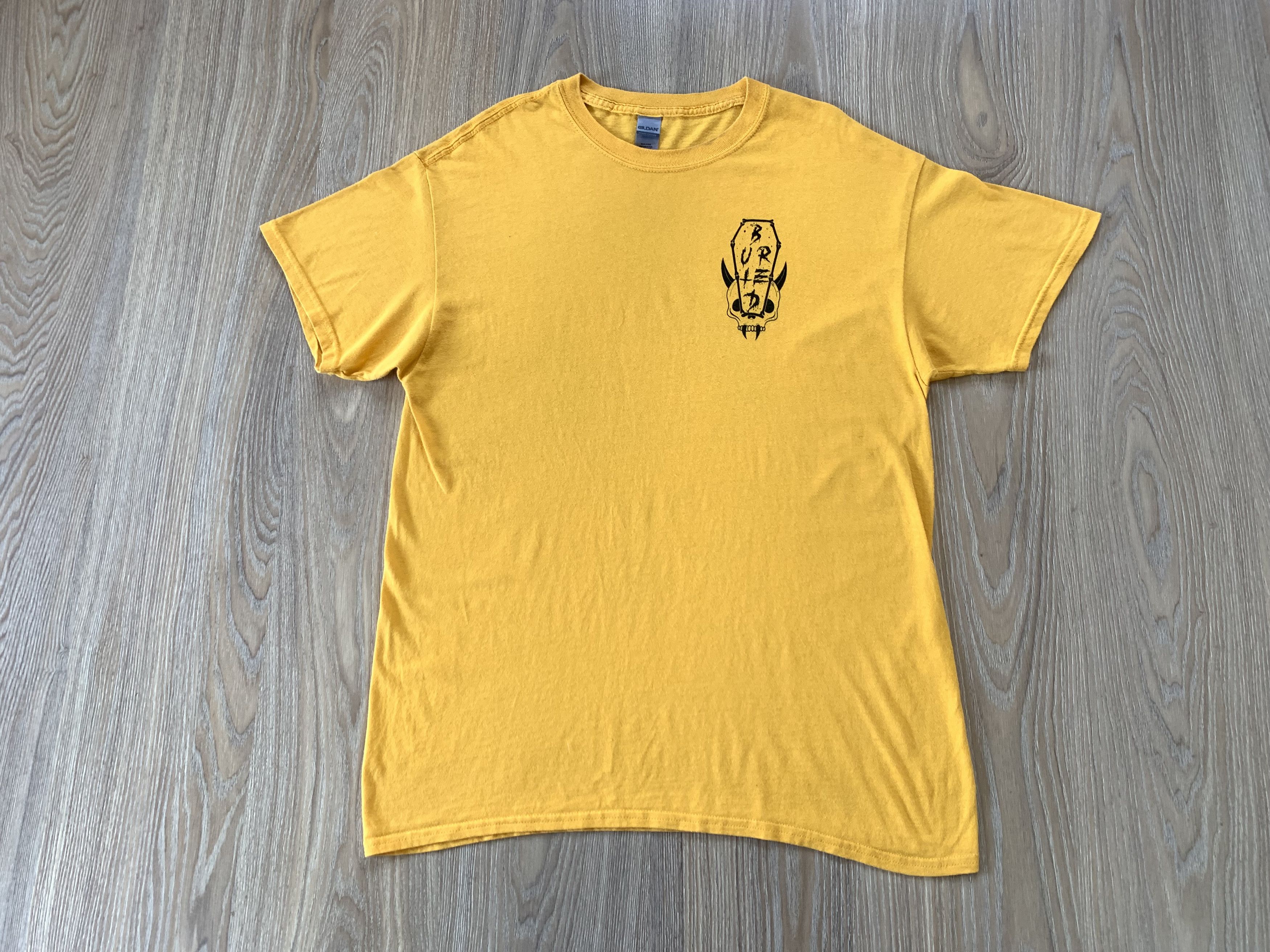 Vintage Gildan Buried Printed Cotton T-Shirt Size US L / EU 52-54 / 3 - 2 Thumbnail