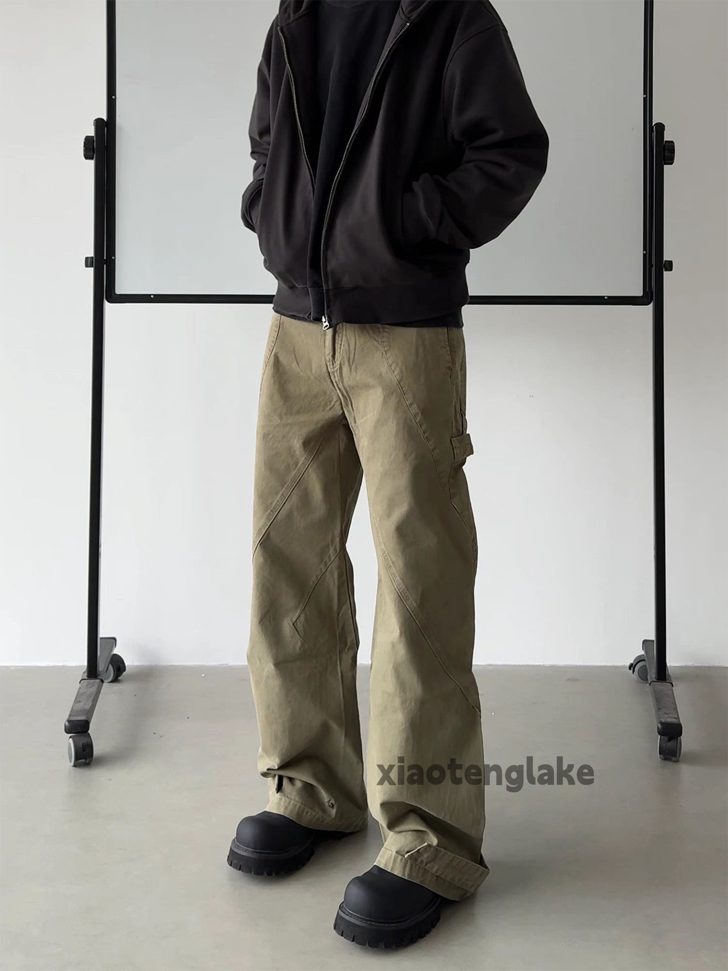 Designer × Japanese Brand × Vintage Utility skate hiphop patchwork loose baggy work pants Size US 32 / EU 48 - 1 Thumbnail