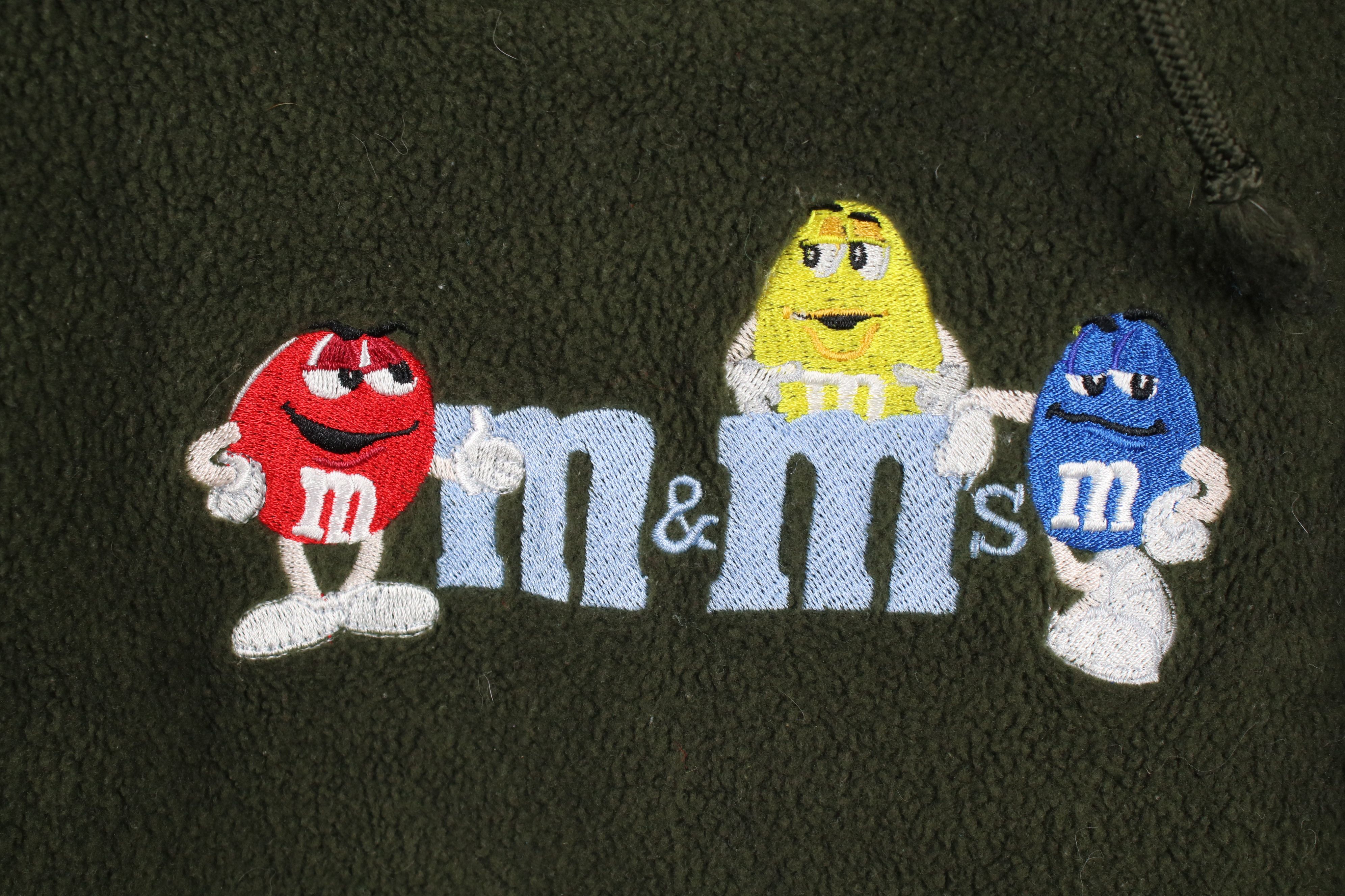 Vintage Vintage 90s Mars Candy Spell Out M&Ms Half Zip Fleece Hoodie Size XL / US 12-14 / IT 48-50 - 5 Thumbnail