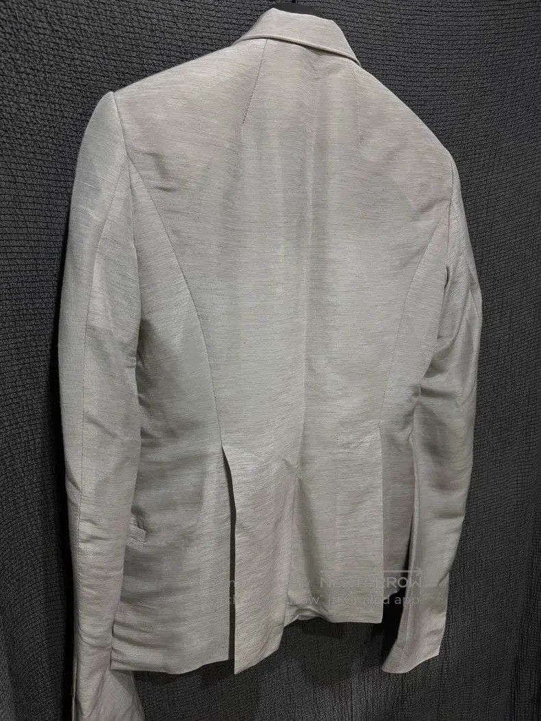 Rick Owens Rick Owens 14ss main-line silk-linen-blend one-button doub Size US S / EU 44-46 / 1 - 3 Thumbnail