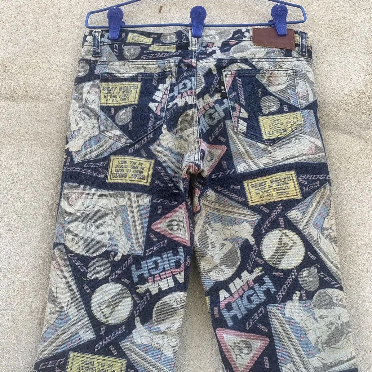 HyperDenim ‼️ RARE 💥 UNDERGROUND HYPE JEANS FULL PRINTED RUGGED PANTS Size US 30 / EU 46 - 13 Thumbnail