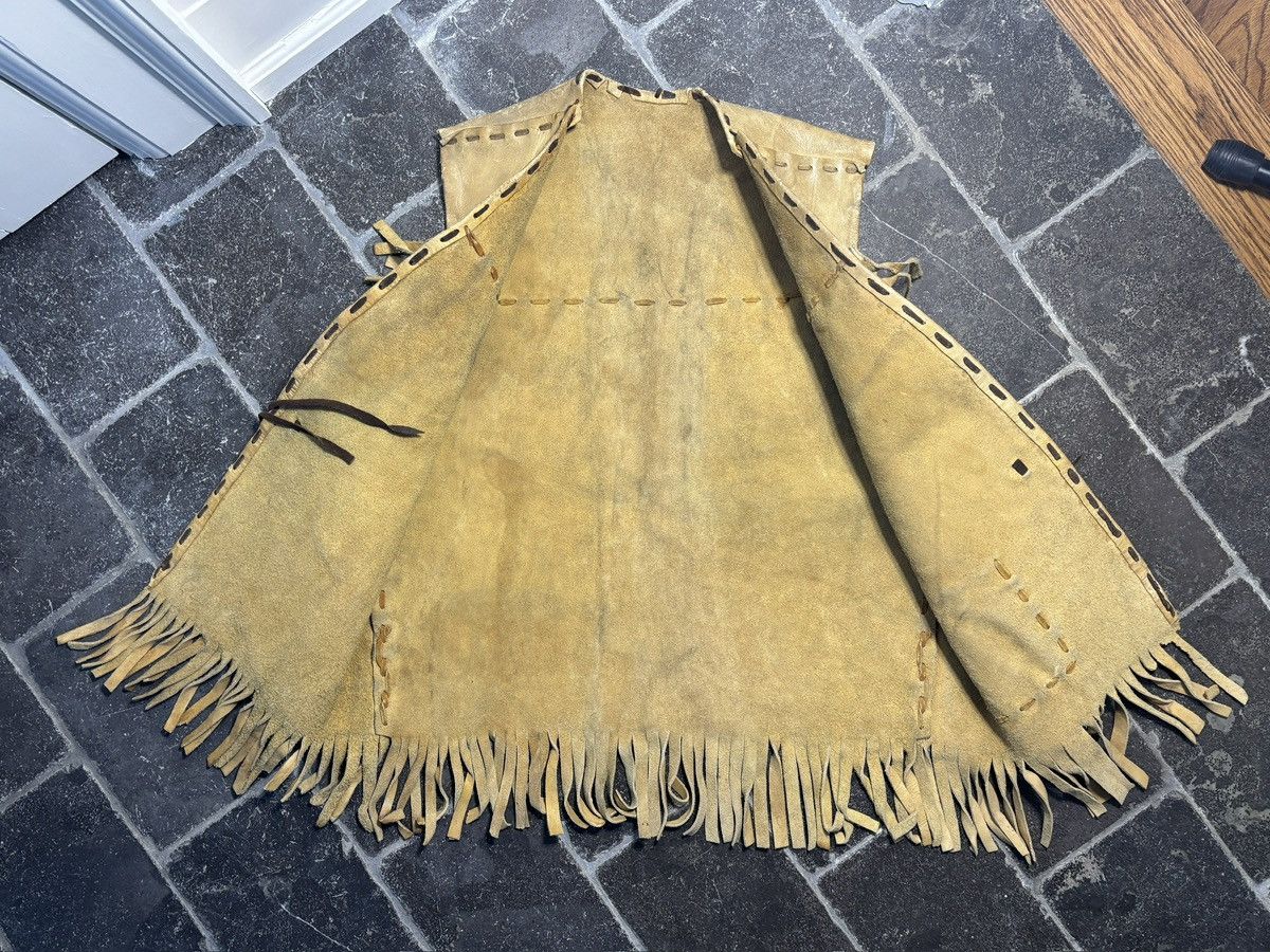 Vintage Vintage Leather Vest Western Tassel Cowboy Buckskin Deerskin Size US M / EU 48-50 / 2 - 8 Thumbnail