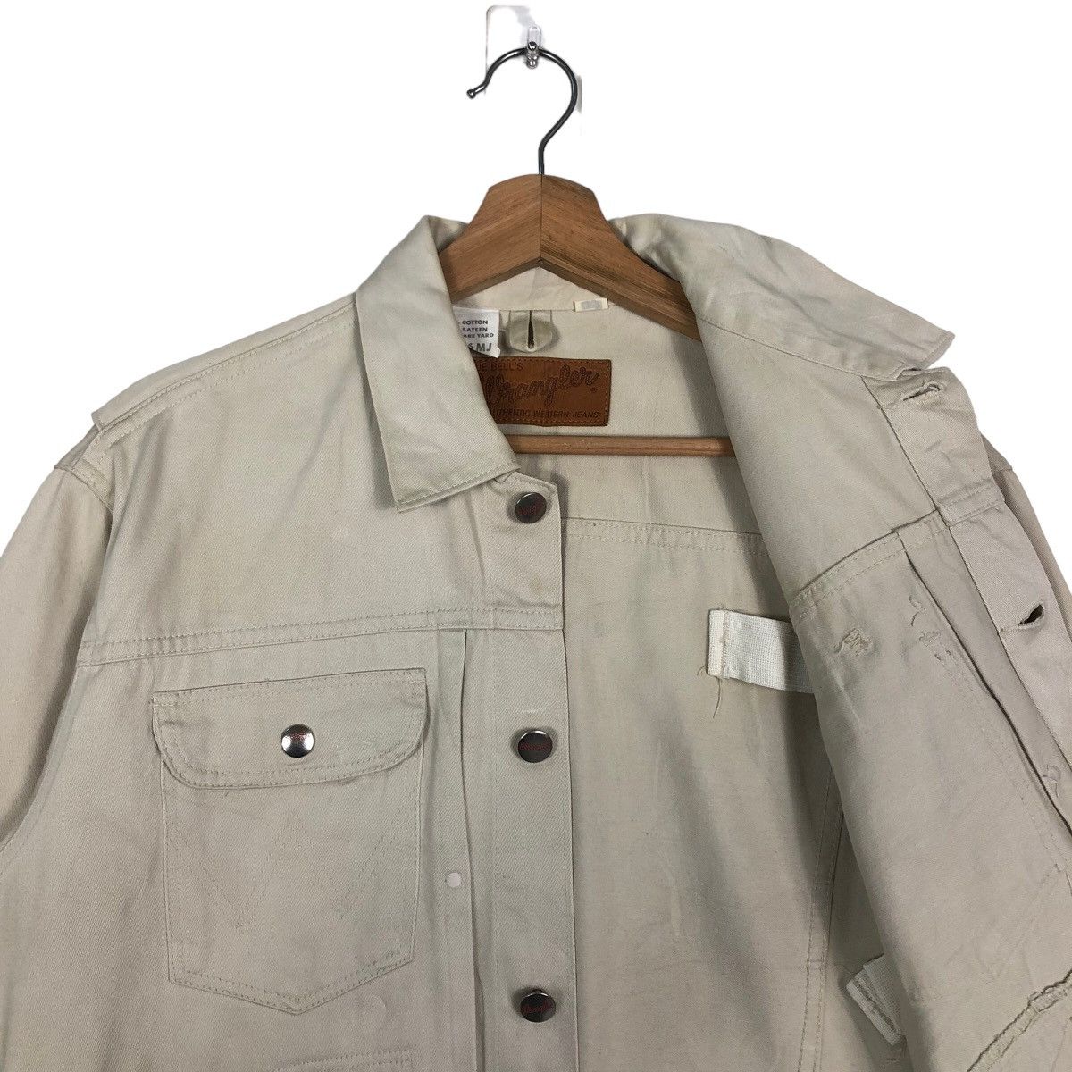 Japanese Brand 90’s Vintage Wrangler Union Made Trucker Jacket Biker Racer Size US M / EU 48-50 / 2 - 9 Thumbnail