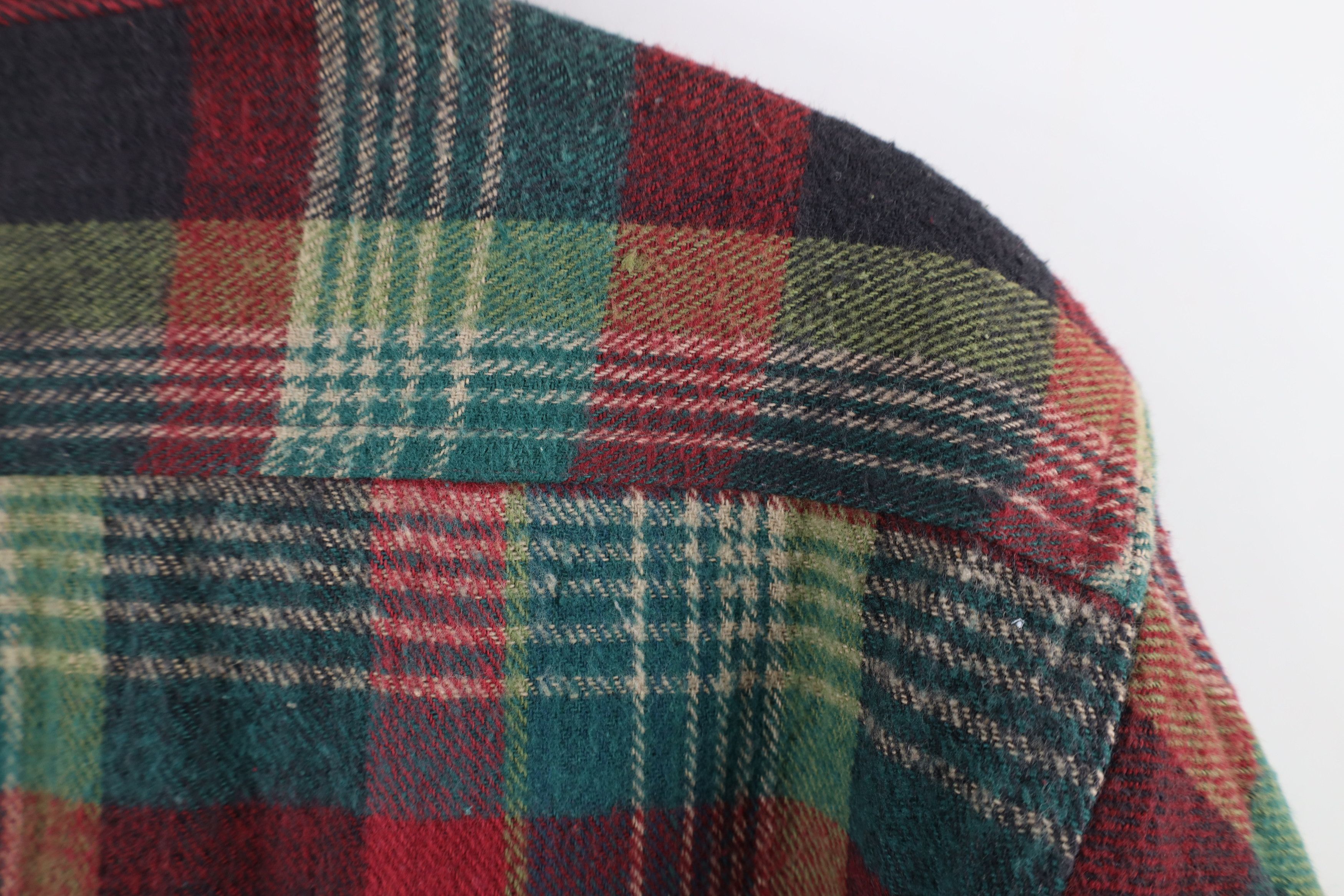 Vintage Deadstock Vintage 90s Streetwear Plaid Flannel Button Shirt Size US M / EU 48-50 / 2 - 9 Thumbnail