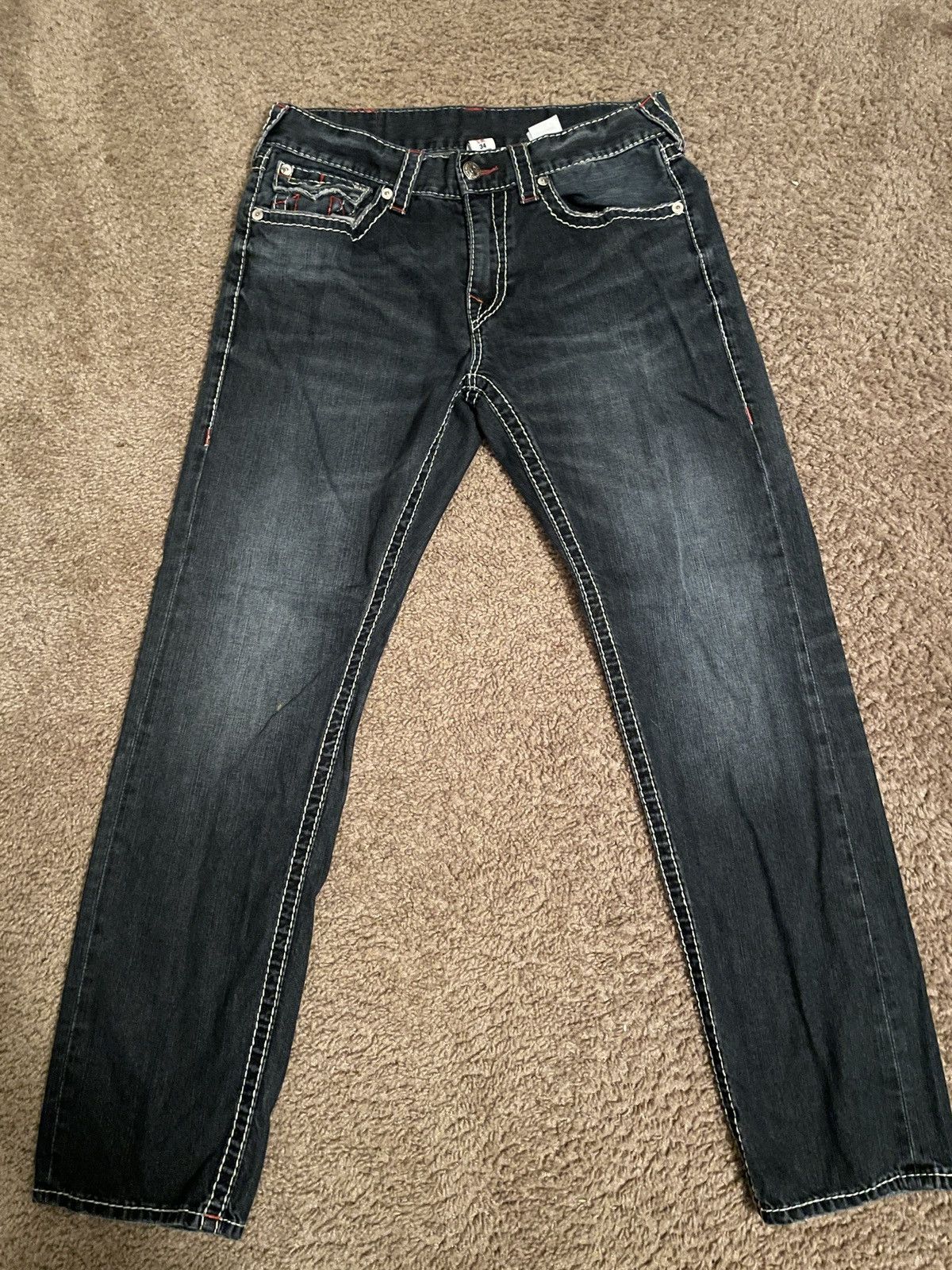 True Religion × Vintage True Religion Jeans Size US 34 / EU 50 - 1 Thumbnail