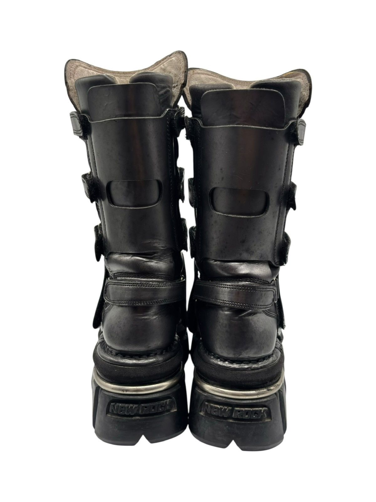 New Rock Vintage New Rock knee high terminator boots grey Size 38 Size US 8 / IT 38 - 4 Thumbnail