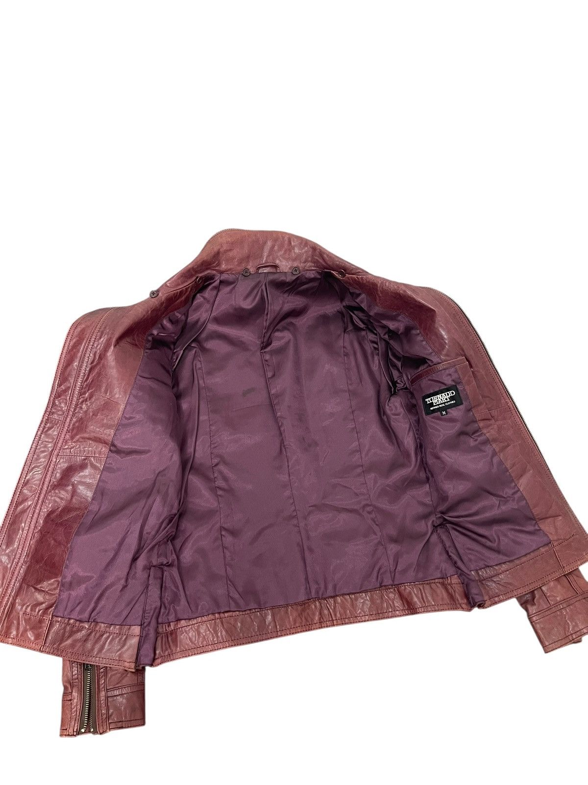 Tornado Mart Cow Hide Leather Jacket Tornado Mart Slim Dark Marroon 6🟩8 Size US M / EU 48-50 / 2 - 7 Thumbnail