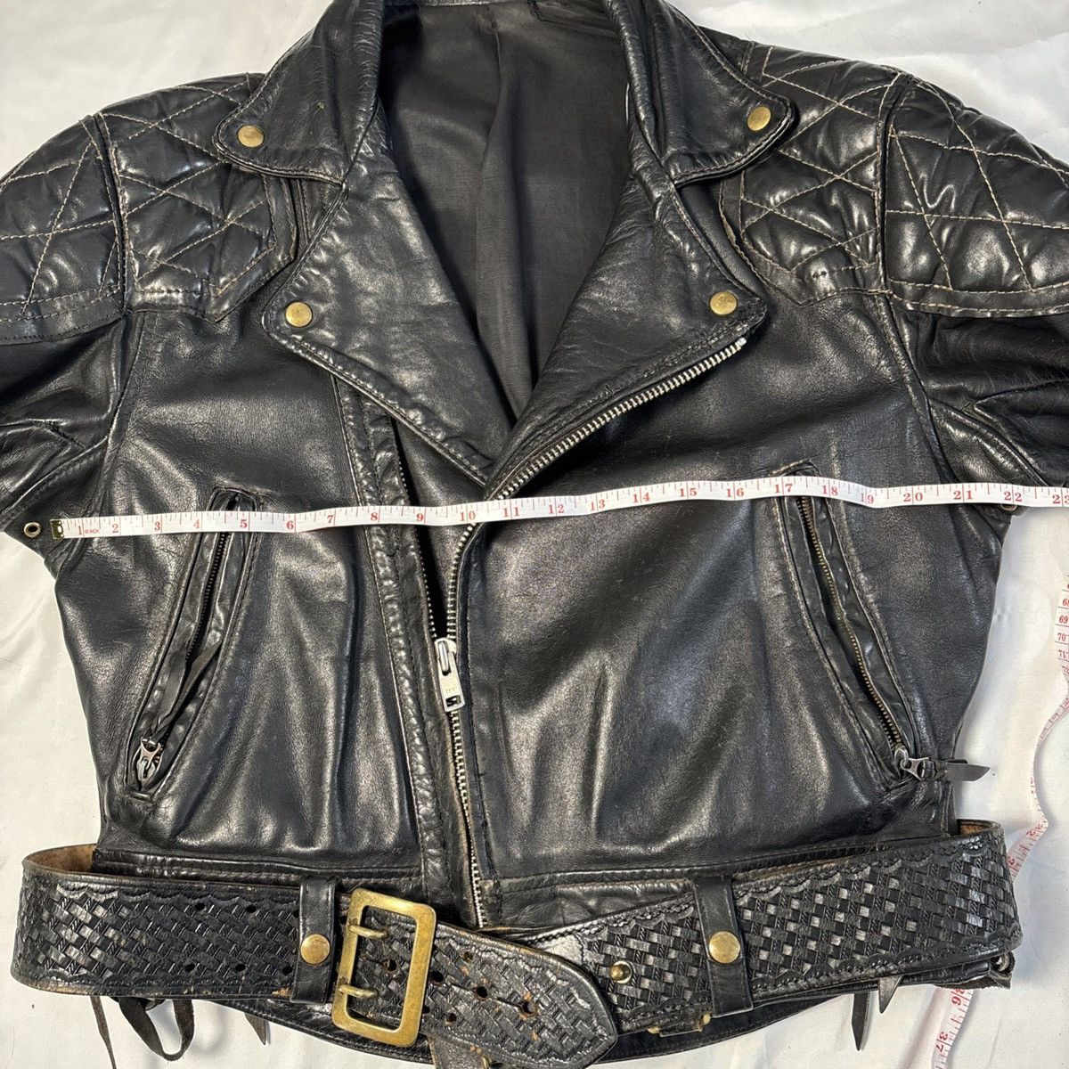 Other Vintage Langlitz Columbia Motorcycle Leather Jacket w/Belt Size US M / EU 48-50 / 2 - 23 Thumbnail