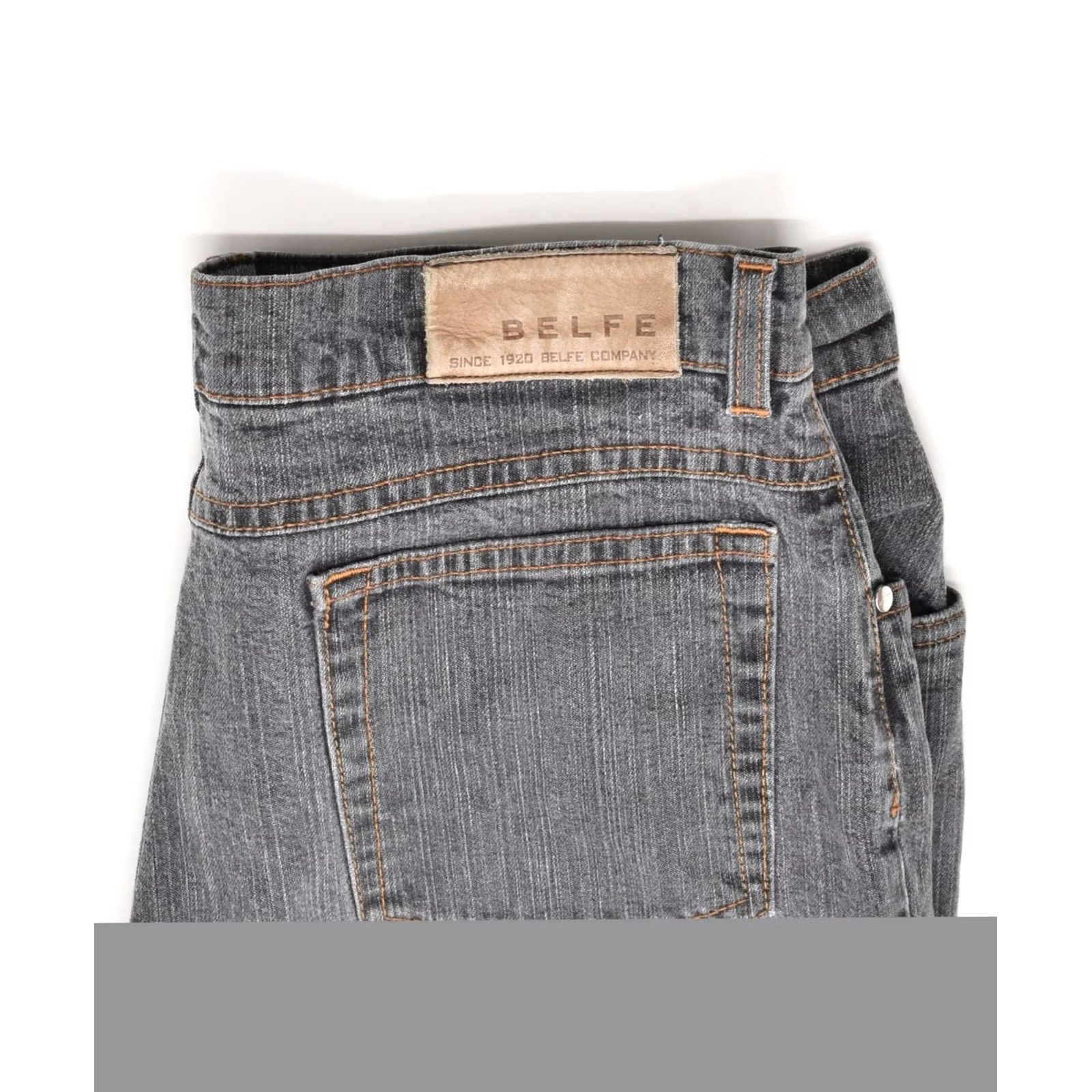 Vintage BELFE & BELFE Womens Straight Jeans W30 L26 Grey CN02 Size 30" / US 8 / IT 44 - 3 Thumbnail