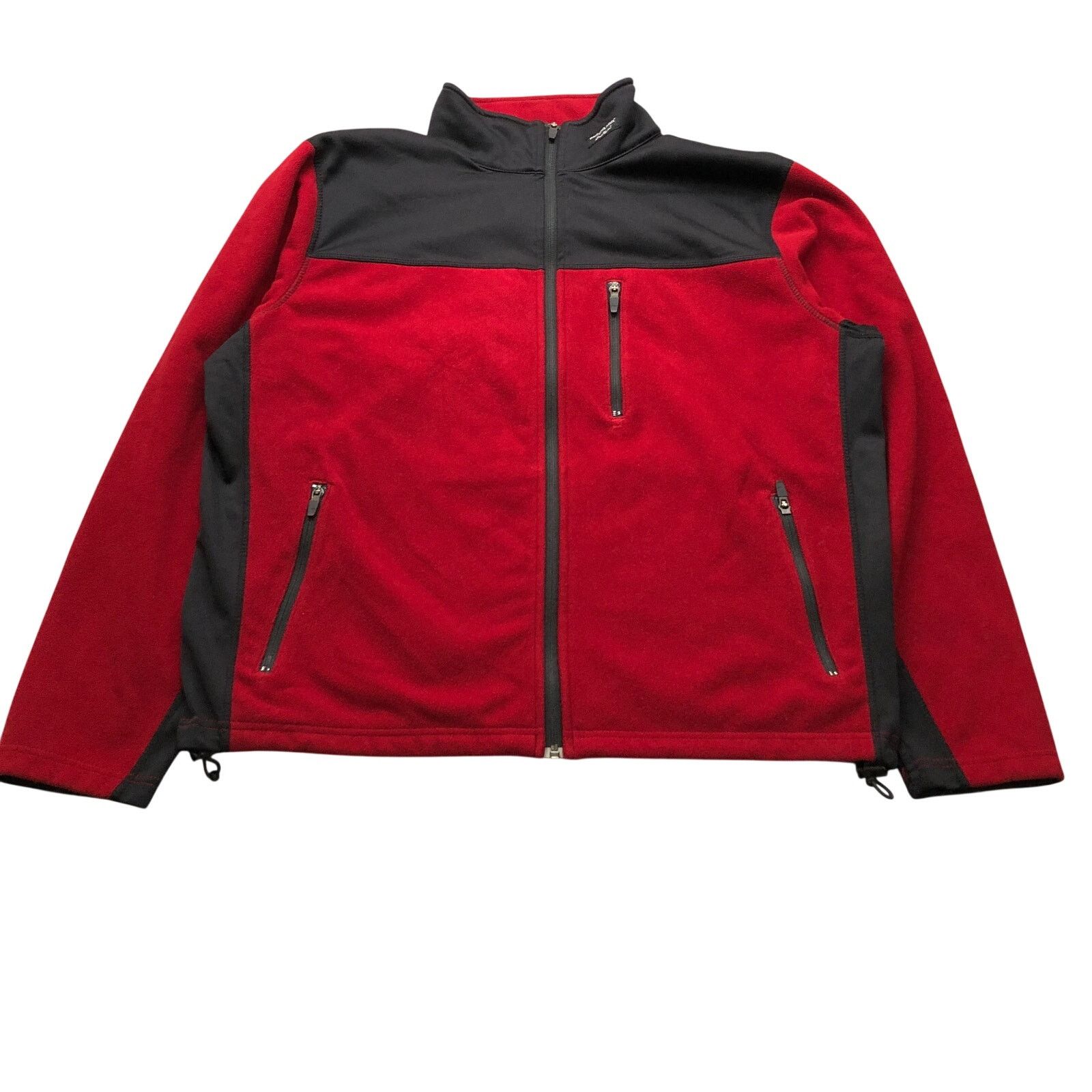 Eddie Bauer Eddie Bauer Windcutter Fleece Jacket Mens Large Red Black Size US L / EU 52-54 / 3 - 1 Thumbnail