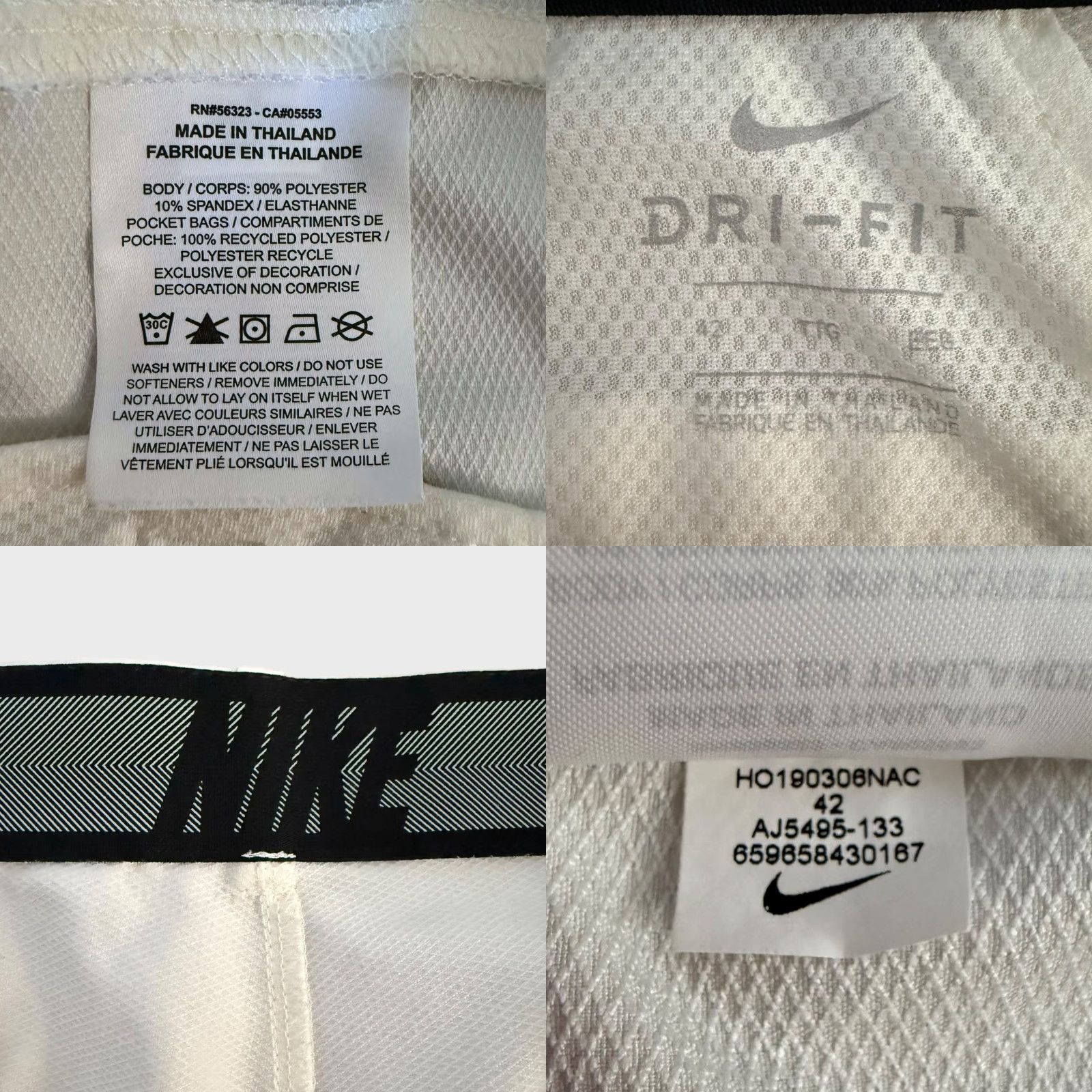 Nike Nike Dri-Fit Flex Flat Front Golf Shorts Cream Men 42 Athletic Activewear Size US 42 / EU 58 - 8 Thumbnail