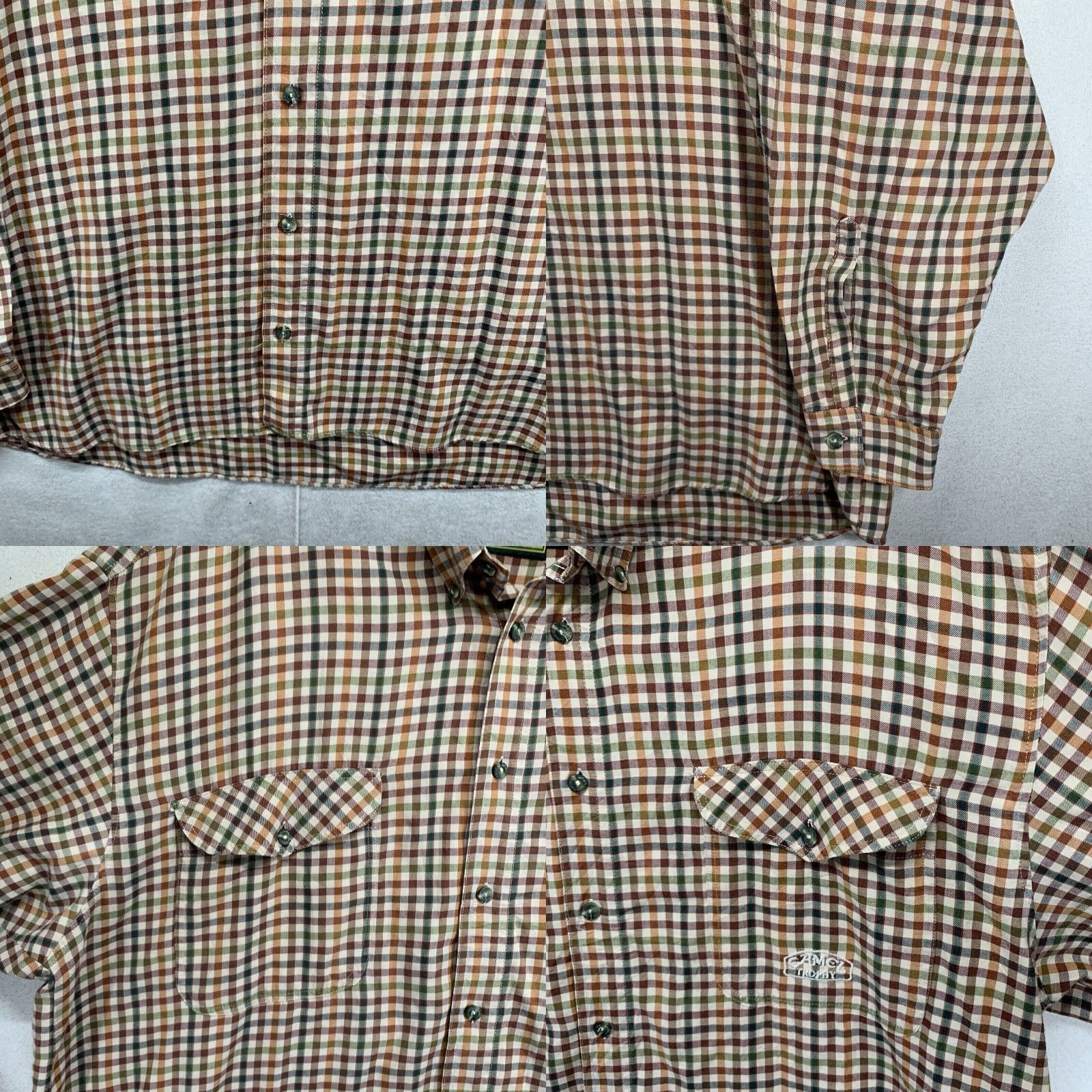 Camel VINTAGE Camel Cigarettes Shirt Men 2XL Plaid Cotton Long Sleeve Button-Up Casual Travel Retro 80s 90s Size US XXL / EU 58 / 5 - 8 Thumbnail