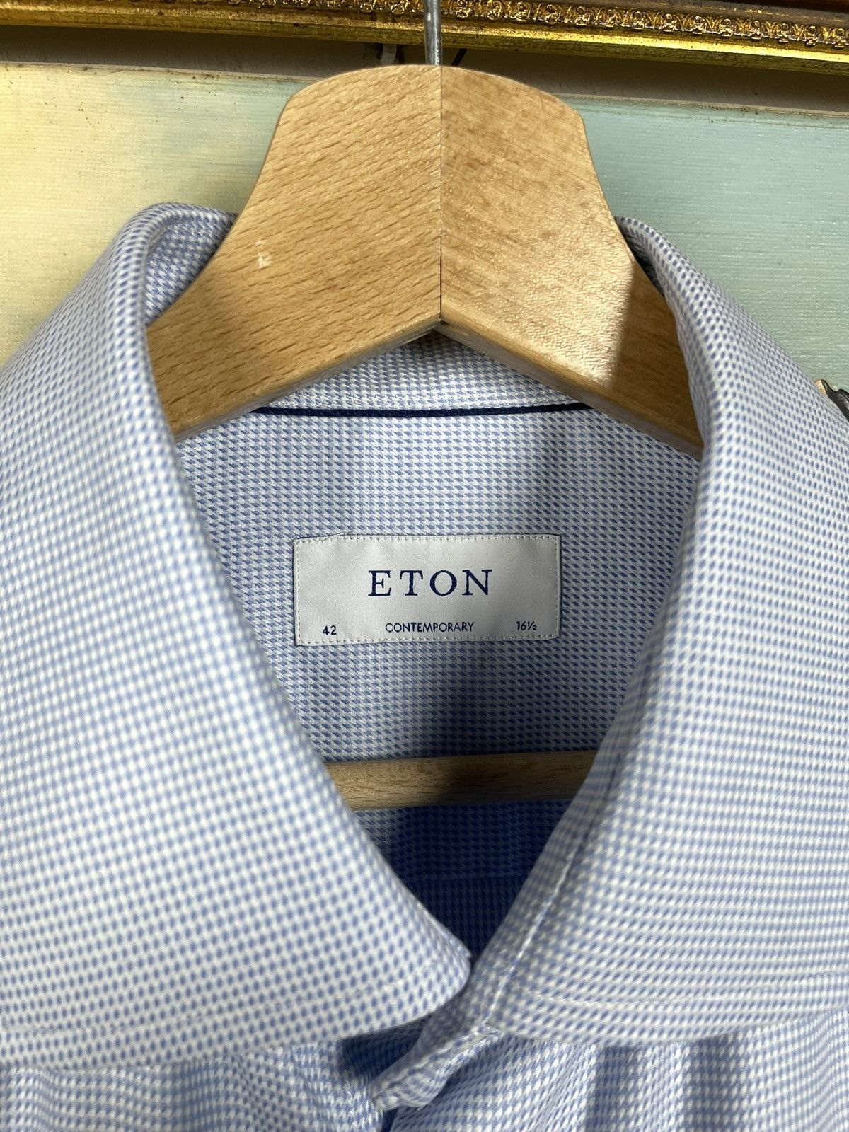Eton Eton Blue Button Ups Shirt Old Money Luxury Designer Premium Size US XL / EU 56 / 4 - 6 Thumbnail