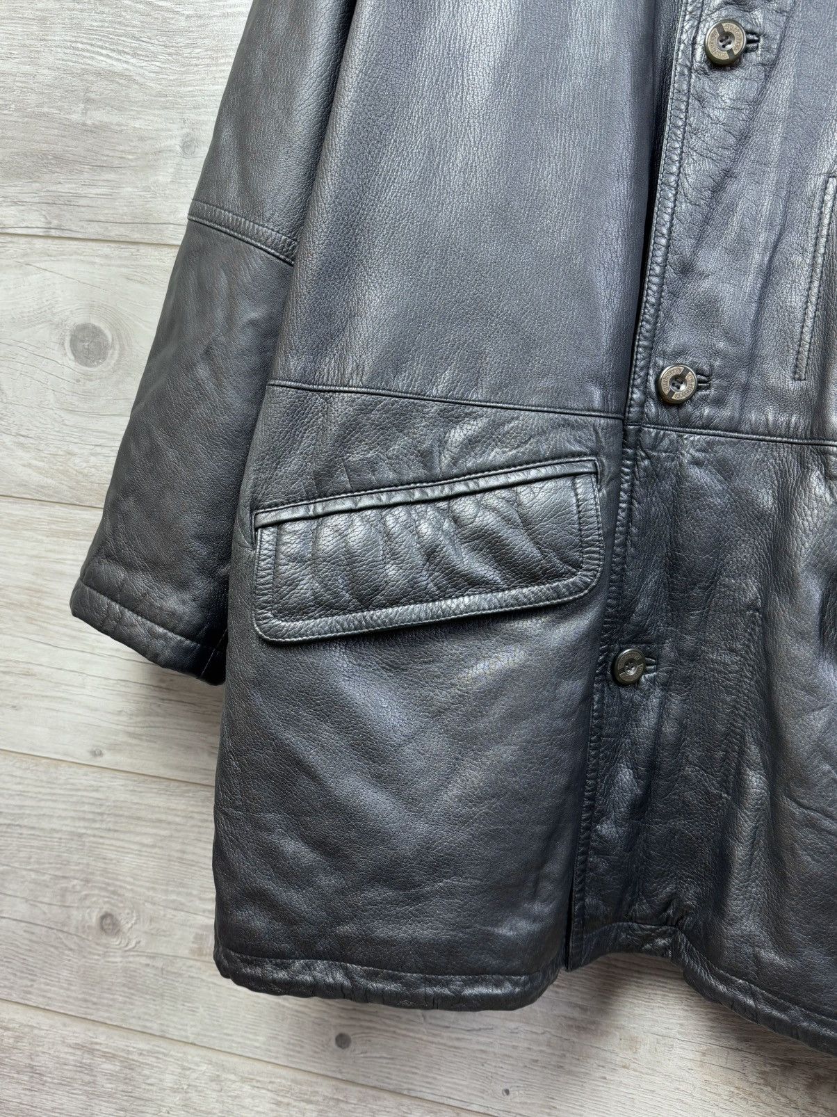 Burberry Burberry Insulated Leather Jacket With An Additional Vest Size US L / EU 52-54 / 3 - 17 Thumbnail