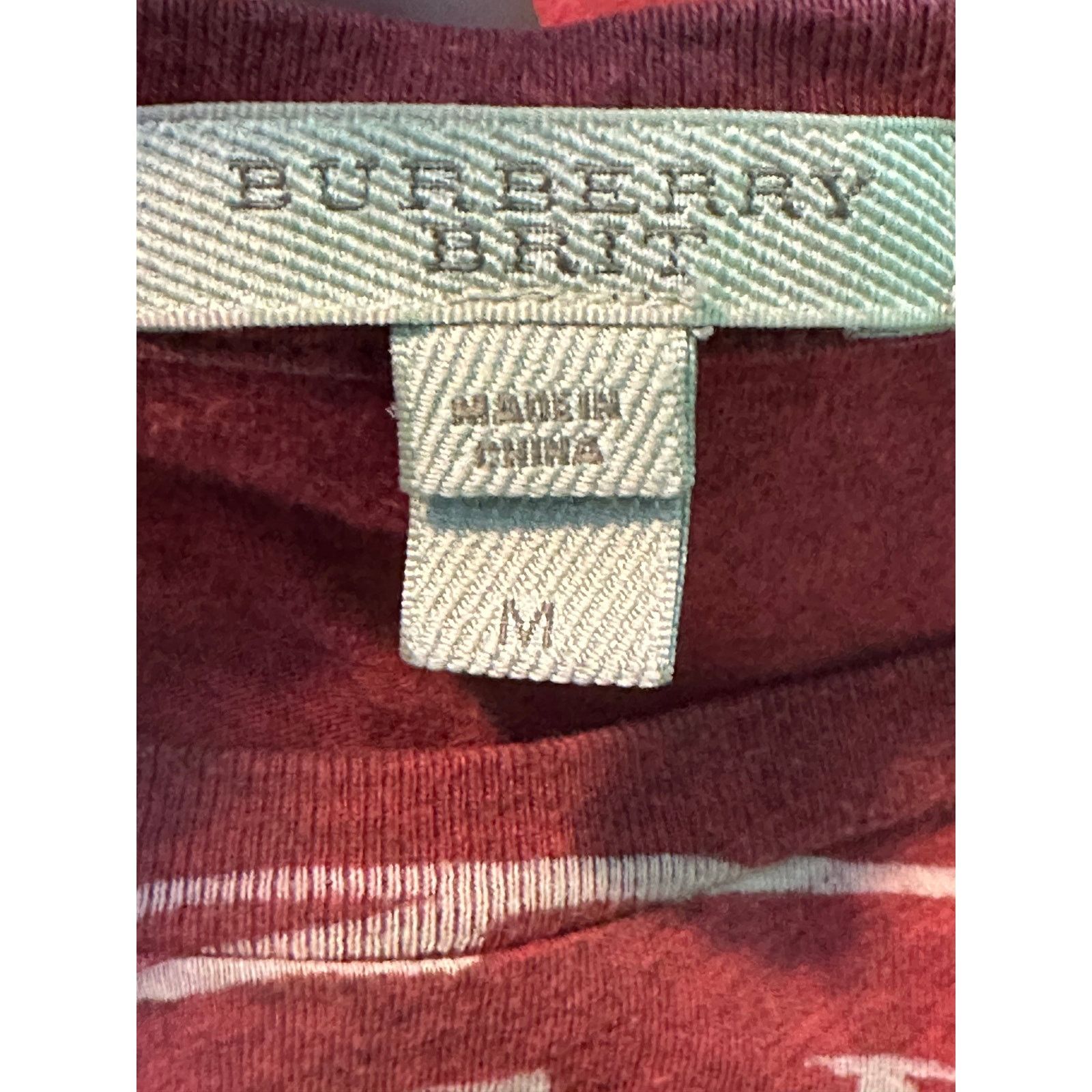 Burberry Burberry red circular logo short sleeves t shirt size Medium Size US M / EU 48-50 / 2 - 3 Thumbnail