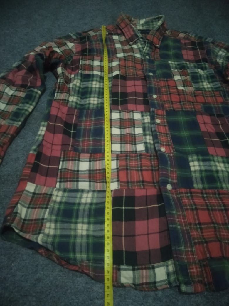 Polo Ralph Lauren × Ralph Lauren × Vintage Ralph Lauren Patchwork Plaid Flannel Shirt Size US L / EU 52-54 / 3 - 8 Thumbnail