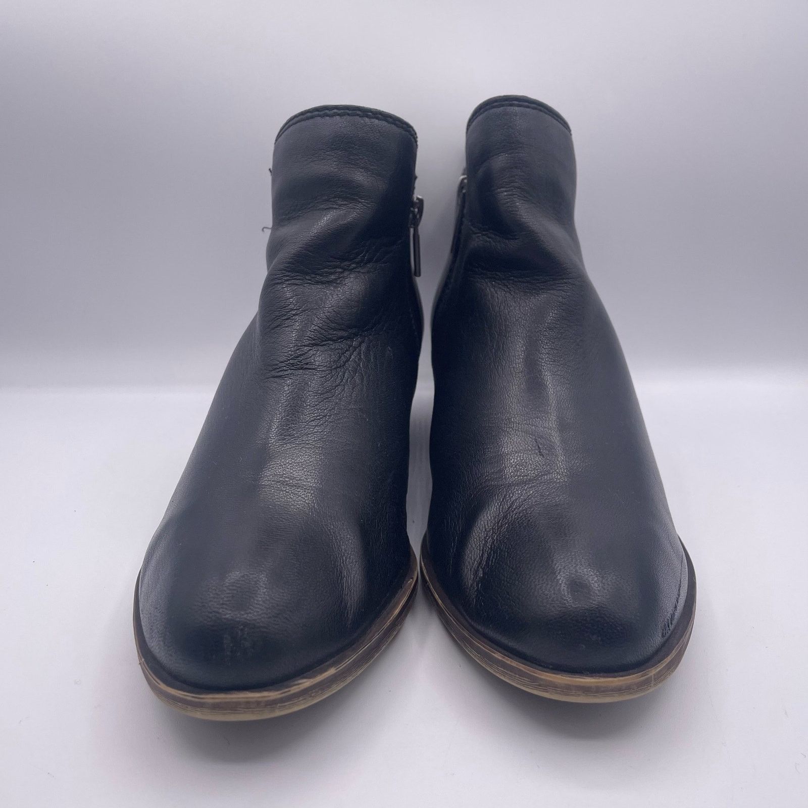 Lucky Brand Lucky Brand Basel Leather Booties Black 8.5 Size US 8.5 / IT 38.5 - 3 Thumbnail