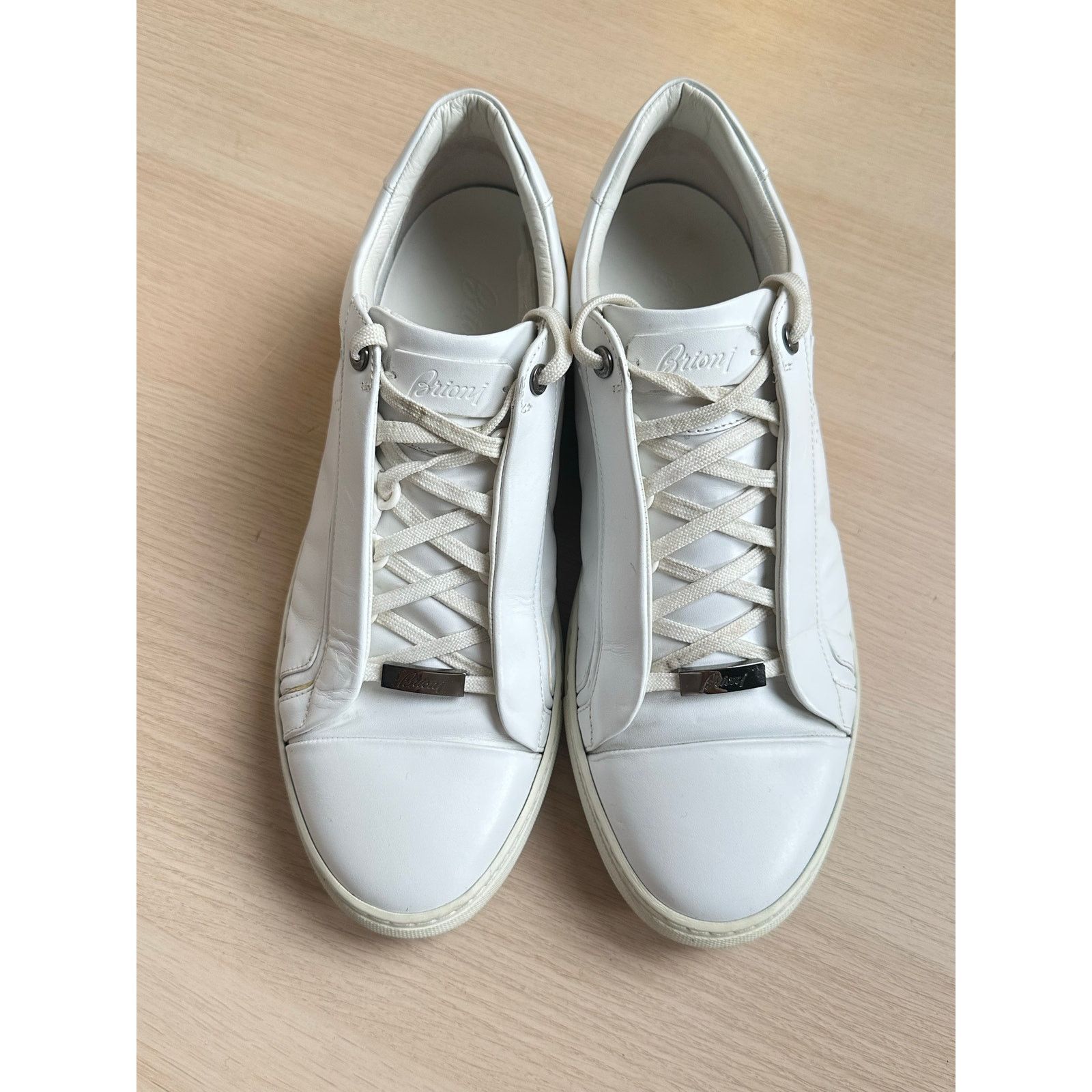 Brioni Rare Brioni Blue and White Sneaker - Size 10.5M - Mint Size US 10.5 / EU 43-44 - 2 Thumbnail