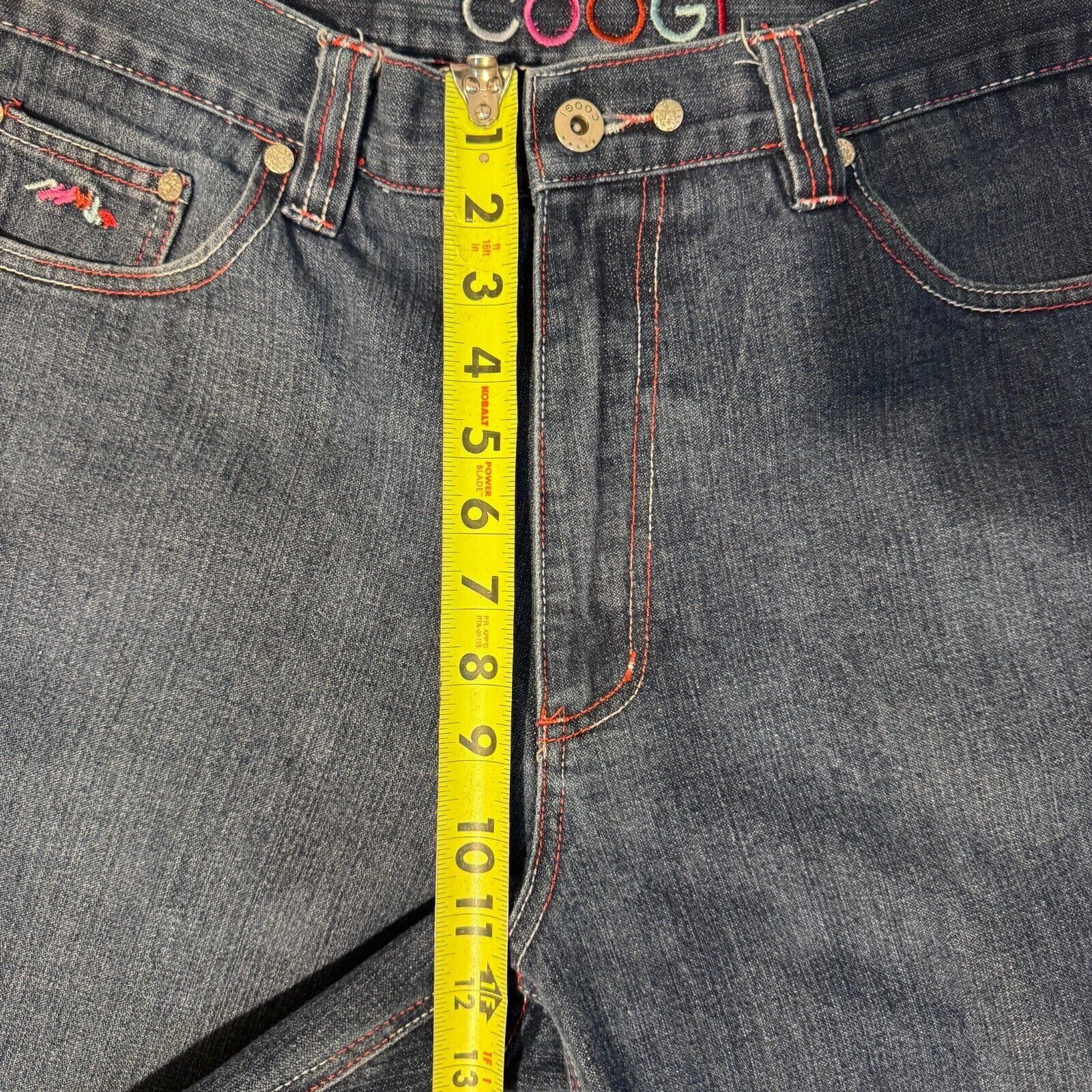Coogi COOGI Jeans 34x32 Red/Pink Y2K Embroidered Back Pocket Denim Size US 34 / EU 50 - 7 Thumbnail