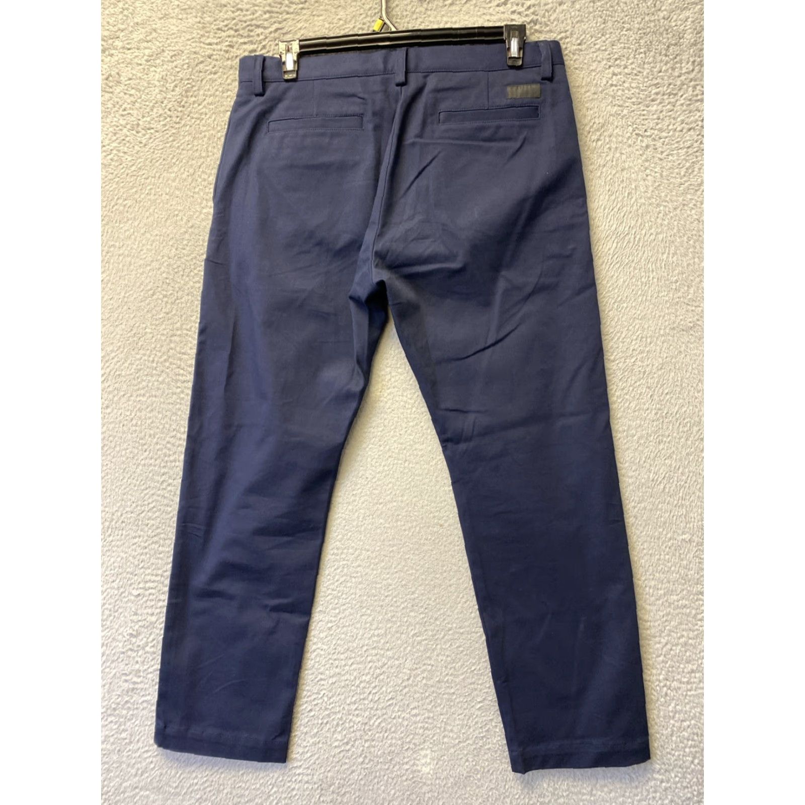 Banana Republic Banana Republic Men’s Chino Pants Slim 35x30 Navy Blue Stretch Cotton Flat Front 97% Cotton 3% Spandex Pants Men’s Size US 35 - 6 Thumbnail