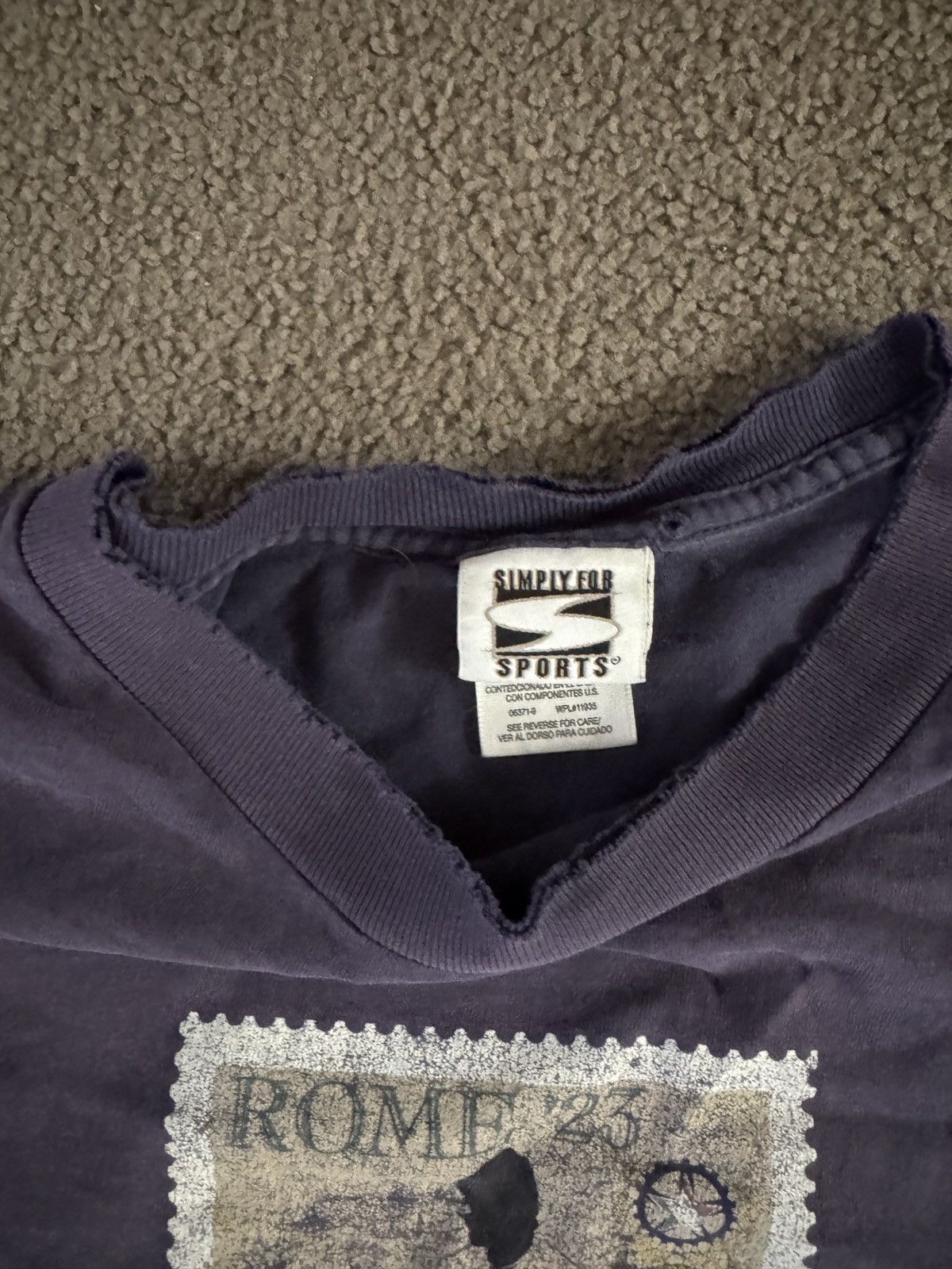 Vintage Vintage faded purple soccer long sleeve Tee Size US L / EU 52-54 / 3 - 3 Thumbnail