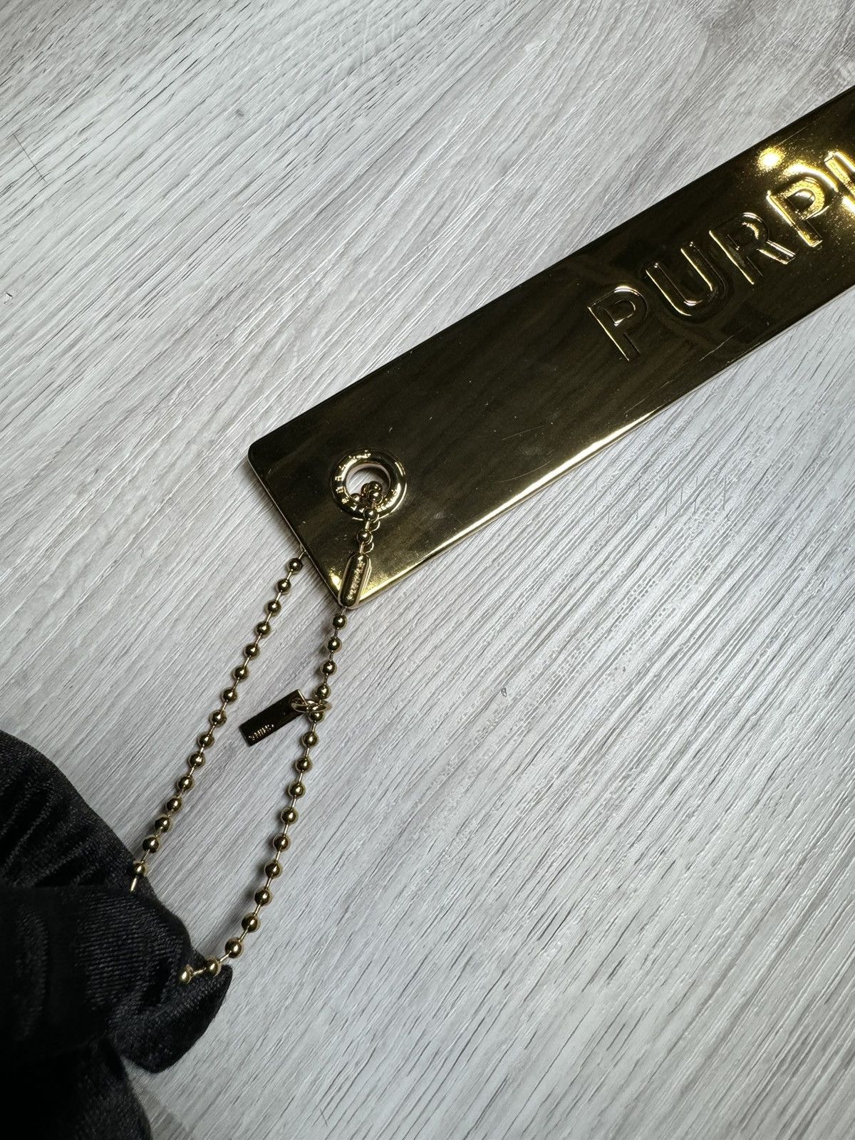 パープルブランド　purple brand タグ　tag メタル　ゴールド　us パープルブランド purple brand タグ tag メタル ゴールド us