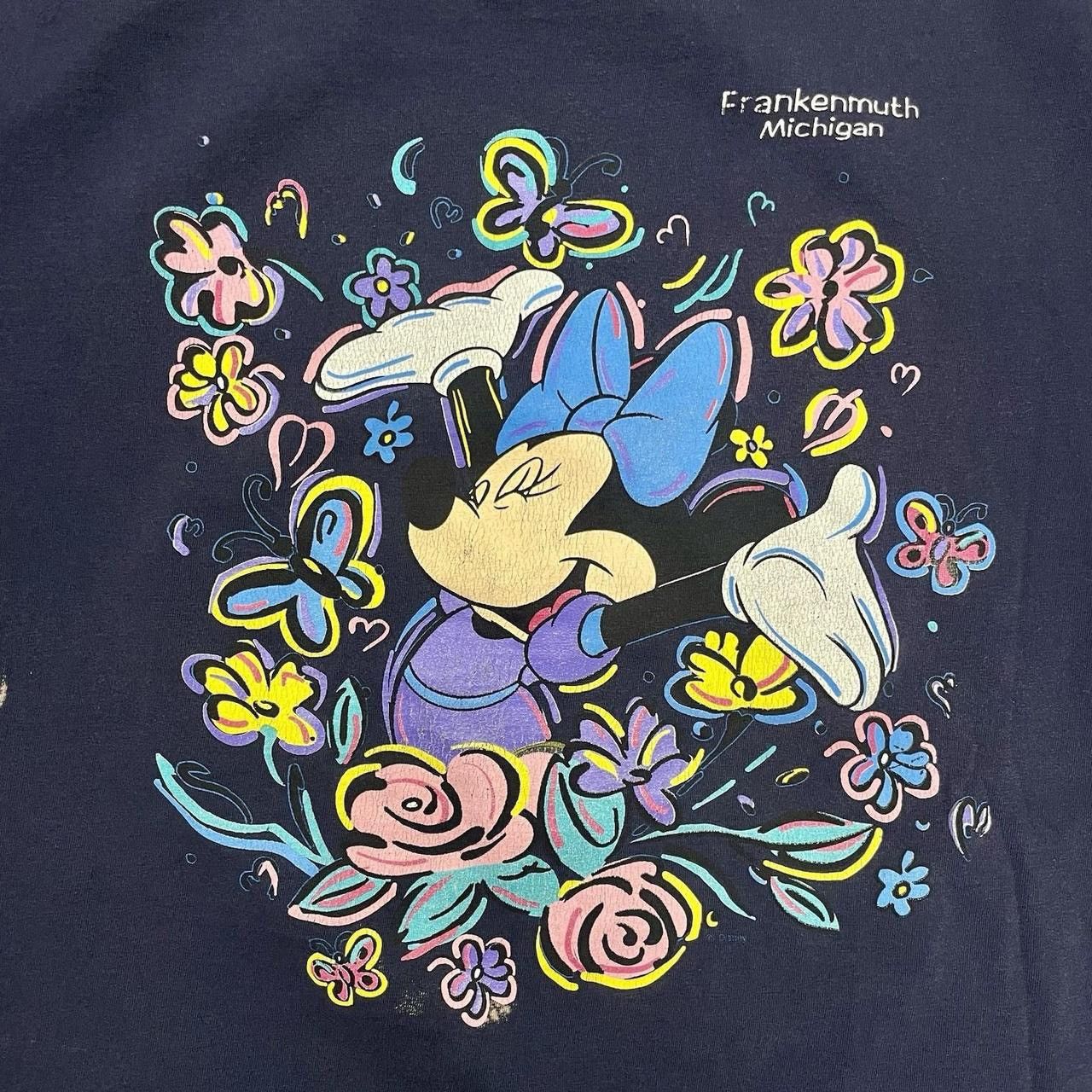 Disney × Mickey Mouse × Vintage Vintage 90’s Minnie Mouse Frankenmuth Michigan Flower Tshirt Size US XL / EU 56 / 4 - 3 Thumbnail
