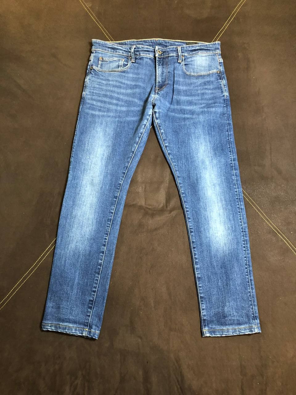 G-Star G-Star Raw 3301 Skinny Denim Mudwash Denim Jeans Size US 34 / EU 50 - 1 Thumbnail