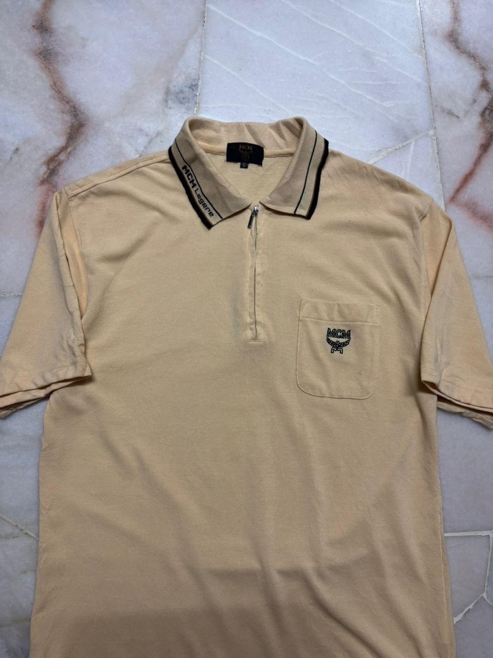 MCM VINTAGE 1990s MCM HALF ZIPPER POLO TER EMBROIDERY LOGO Size US L / EU 52-54 / 3 - 5 Thumbnail