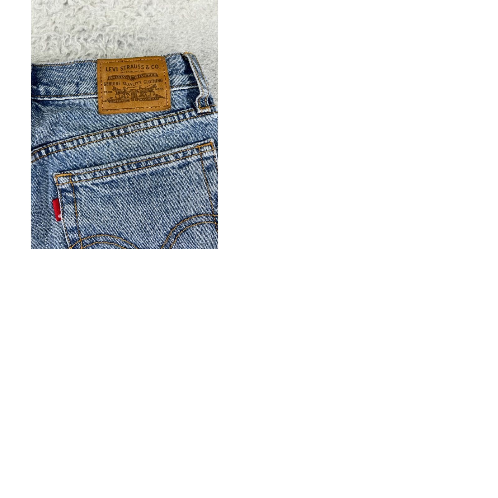 Levi's VINTAGE Levis Premium Jeans Womens 25 Blue Denim Levi's Wedgie Fit Tapered 24x27 Button Zipper 5-Pocket Distressed Stretch Regular Men? Size 42" / US 20 - 11 Thumbnail