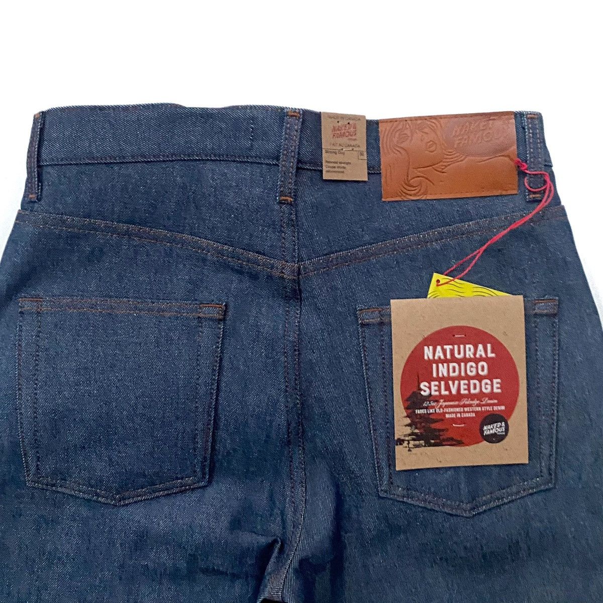 Naked & Famous NWT Naked & Famous Strong Guy Natural Indigo Selvedge ...