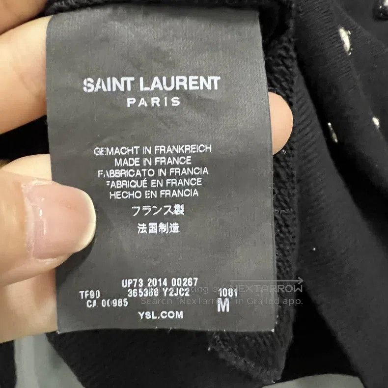Saint Laurent Paris Saint Laurent Paris Beaded crew neck sweatshirt Size US M / EU 48-50 / 2 - 4 Thumbnail