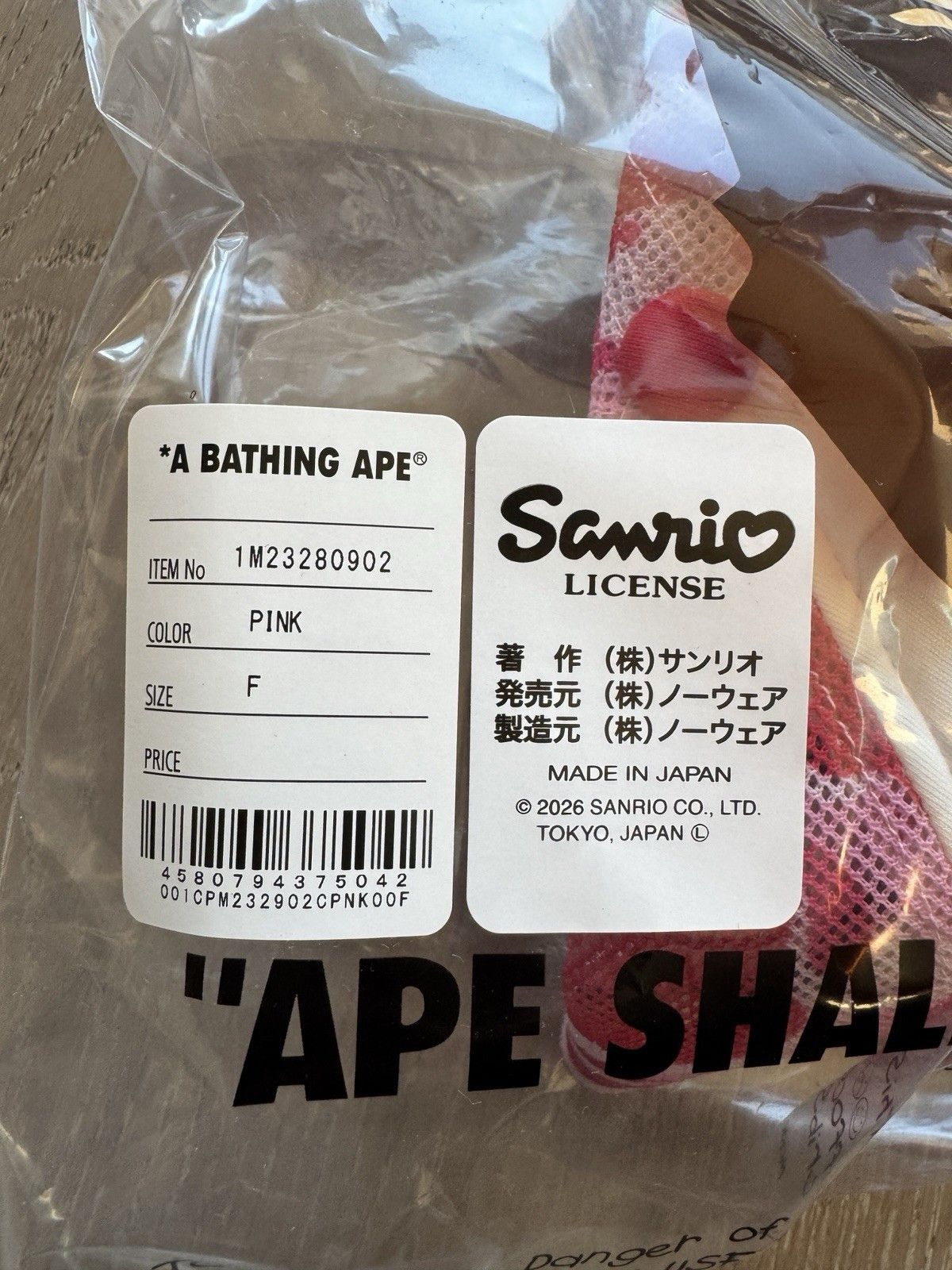 Bape A BATHING APE Sanrio Hello Kitty ABC CAMO MESH CAP HAT Pink Size ONE SIZE - 12 Thumbnail