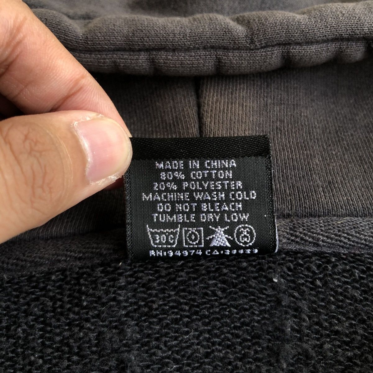 Stussy Vintage Trashed Stussy Dagger Rope Logo Ziphoodie Black Size US L / EU 52-54 / 3 - 11 Thumbnail
